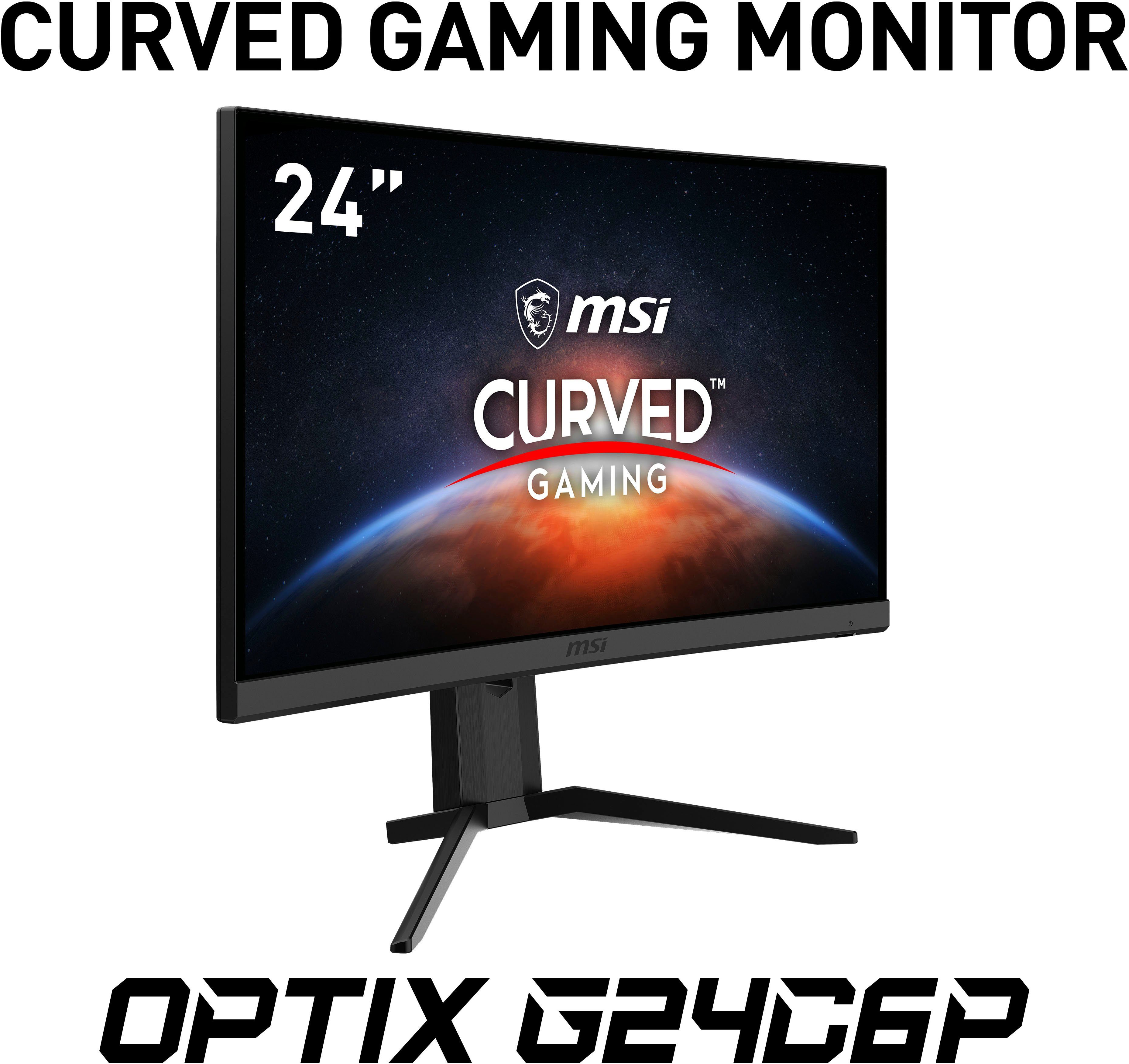 Curved-Gaming-LED-Monitor höhenverstellbar, Herstellergarantie) Reaktionszeit, G24C6P MSI LCD, ms 1920 1080 3 ", px, Jahre Hz, x (60 cm/24 144 1 HD, Full Optix VA