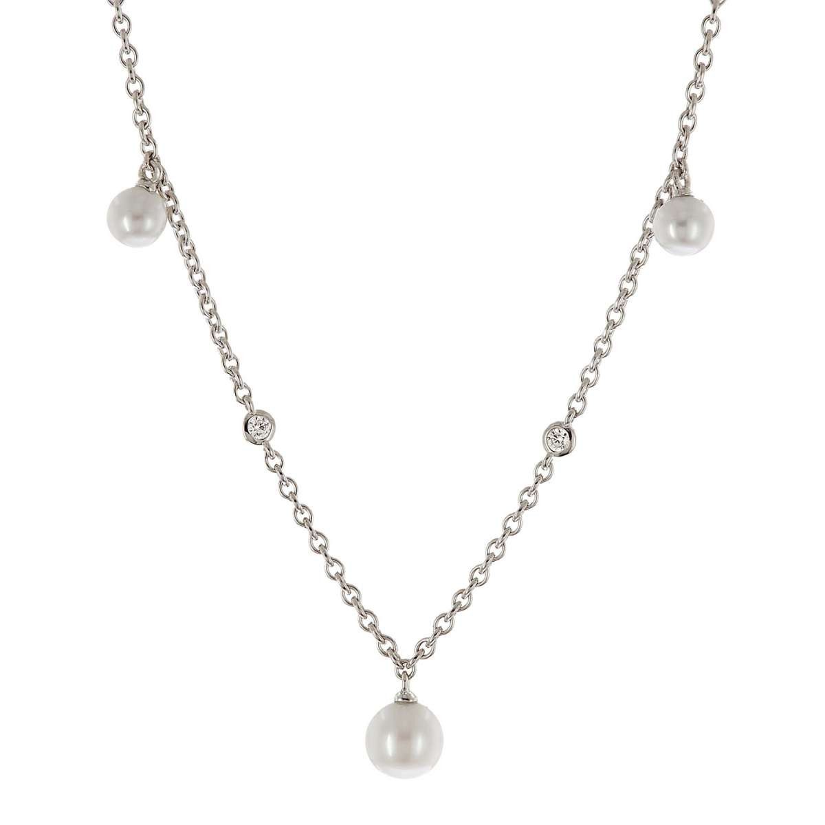 VIVENTY Kette mit Anhänger 789468, für Damen Silber mit Perlen