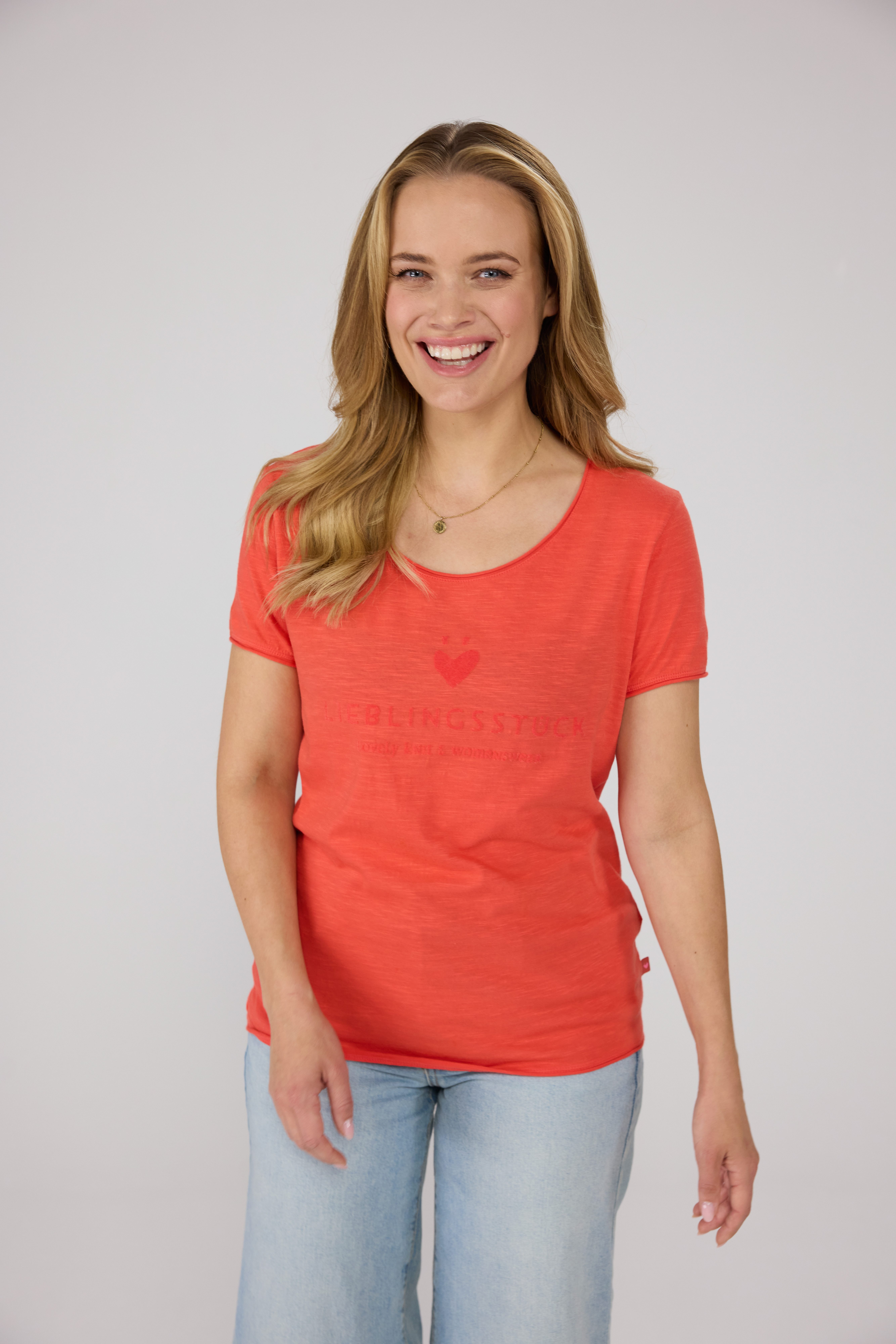 Lieblingsstück Rundhalsshirt CiaEp aus reiner Baumwolle günstig online kaufen