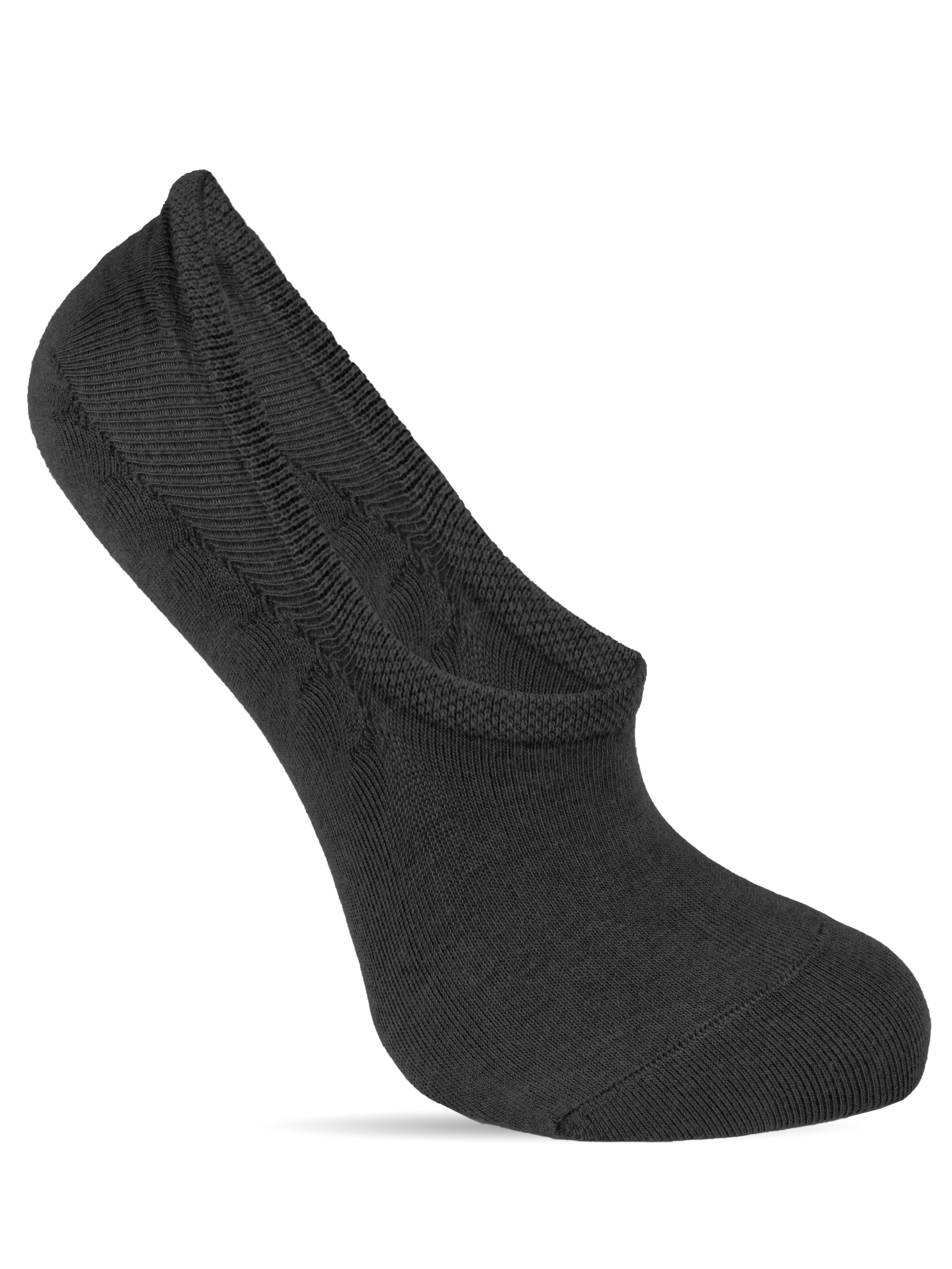 Socked (12-Paar) Silikonstreifen im Schuh, Damen Ferse in Sneaker-Socken Herren Füßlinge der unsichtbar