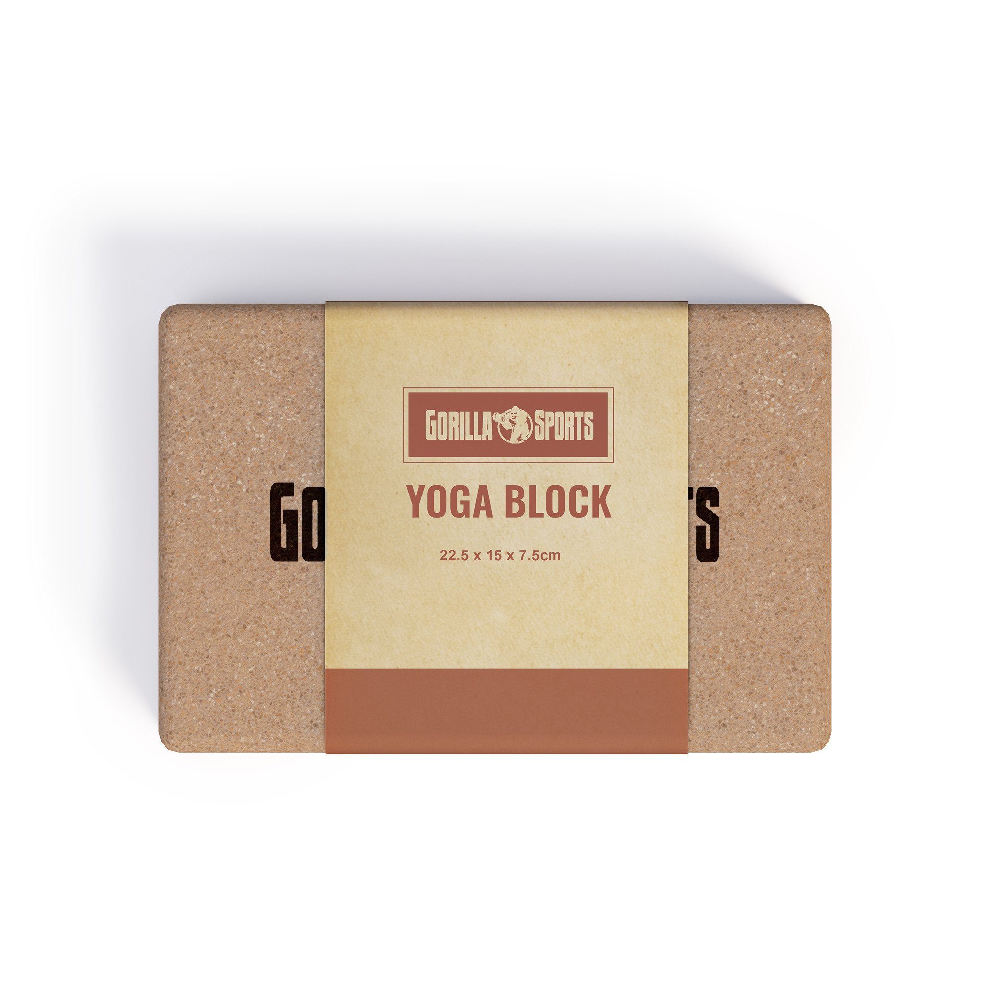 GORILLA SPORTS Yogamatte Yoga Block aus Kork (1-St)