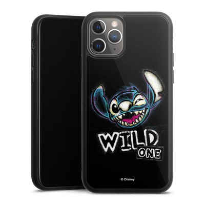 DeinDesign Handyhülle Lilo & Stitch Offizielles Lizenzprodukt Disney Wild One Stitch, Apple iPhone 11 Pro Gallery Case Glas Hülle