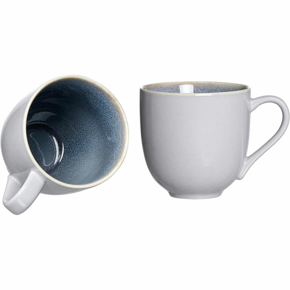 Ritzenhoff & Breker Becher Skagen Stone Blau 440 ml, Porzellan