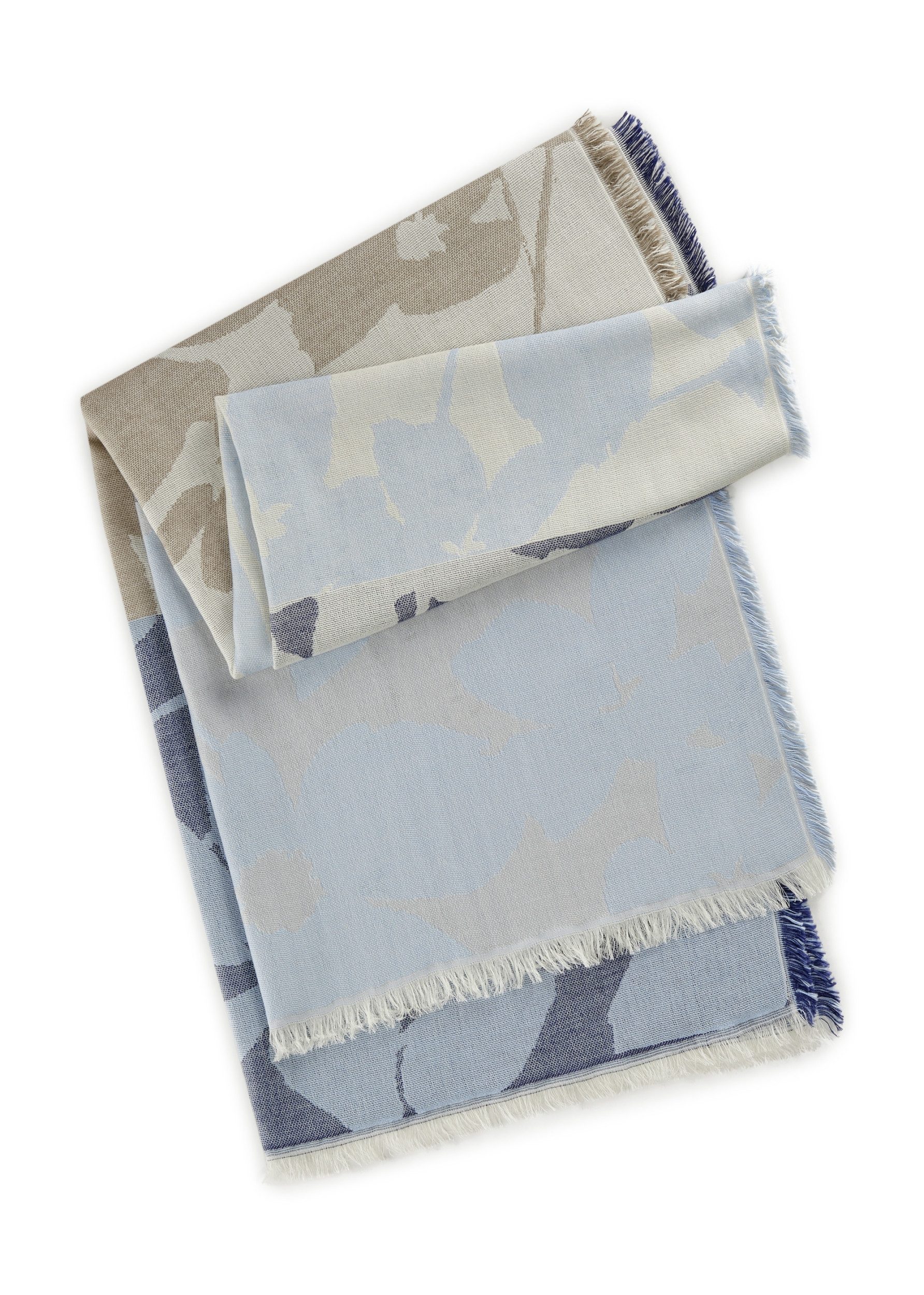 Schal JACQUARD SCARF COTTON MIX FLOWER ST