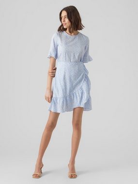 Vero Moda Shirtkleid Kurzes Mini Wickel Kleid VMHENNA (kurz) 5775 in Blau