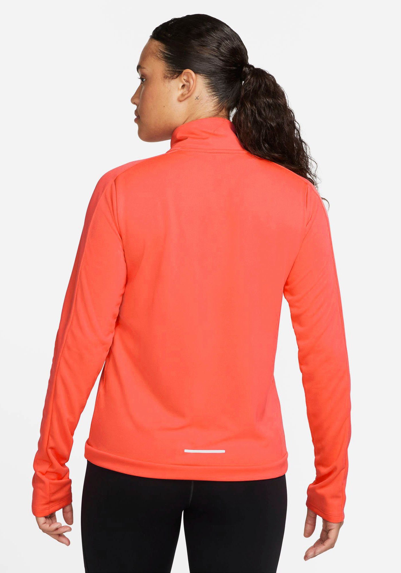 1/-ZIP Laufshirt PACER DRI-FIT Nike SILV PULLOVER GLOW/REFLECTIVE EMBER WOMEN'S