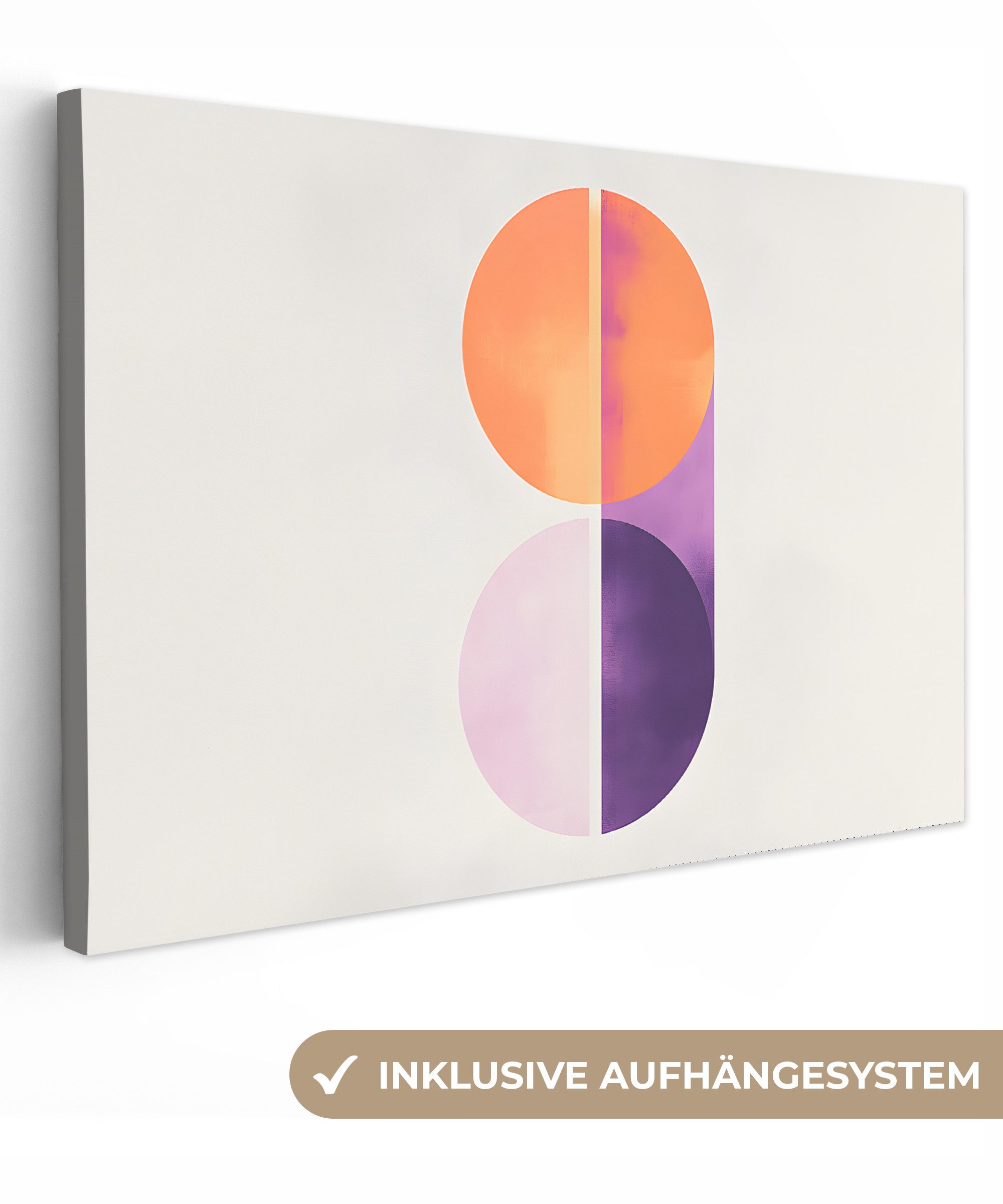 OneMillionCanvasses® Leinwandbild Kreise - Abstrakt - günstig online kaufen