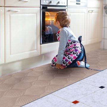 Küchenläufer Küchenläufer Teppichläufer Läufer Textil BAKER Premium Ornament Braun, ANRO, Rechteckig, Höhe: 3 mm, Textil