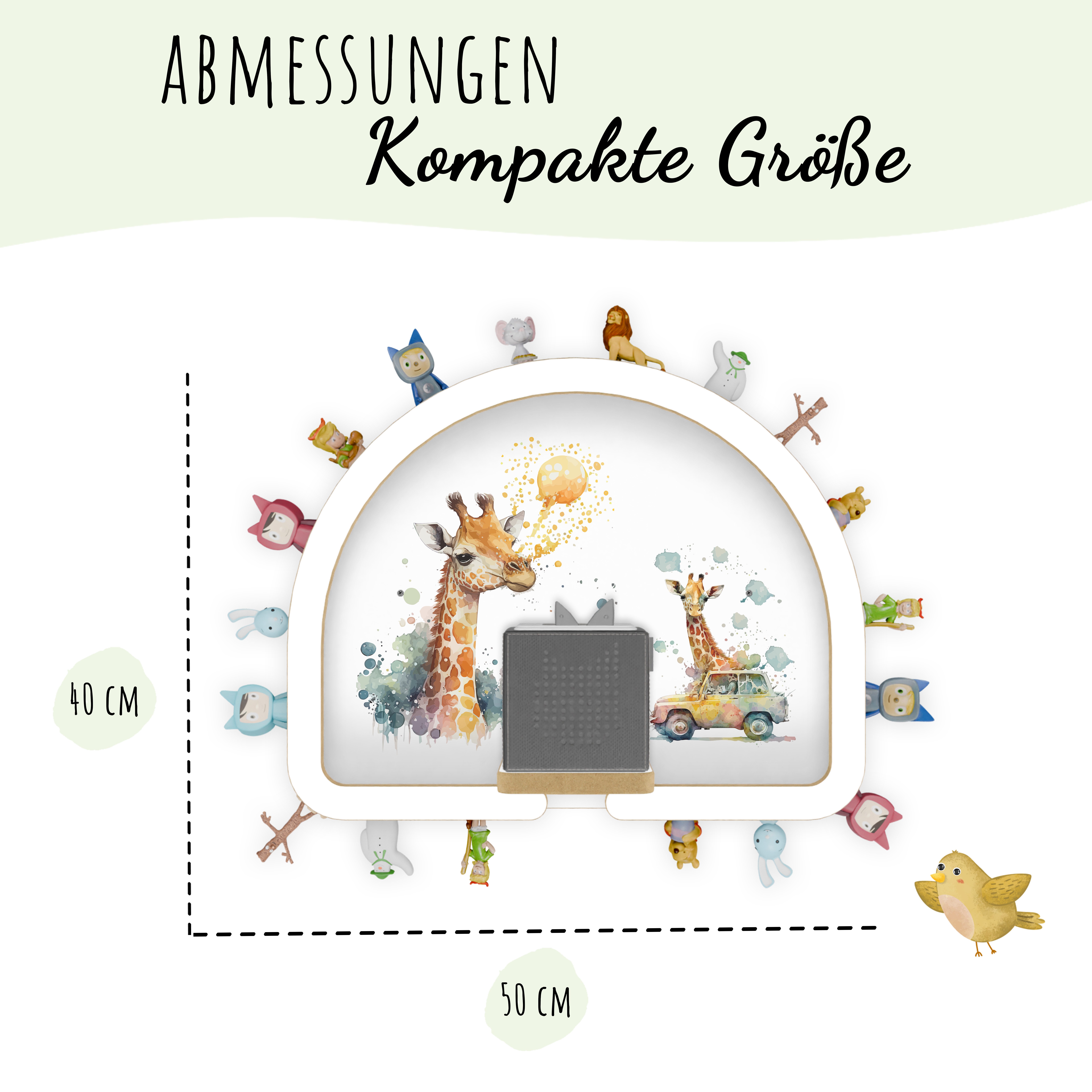 Holzura Kinderregal Tonie Regal Regenbogen mit magnetischem Rahmen für Toni günstig online kaufen