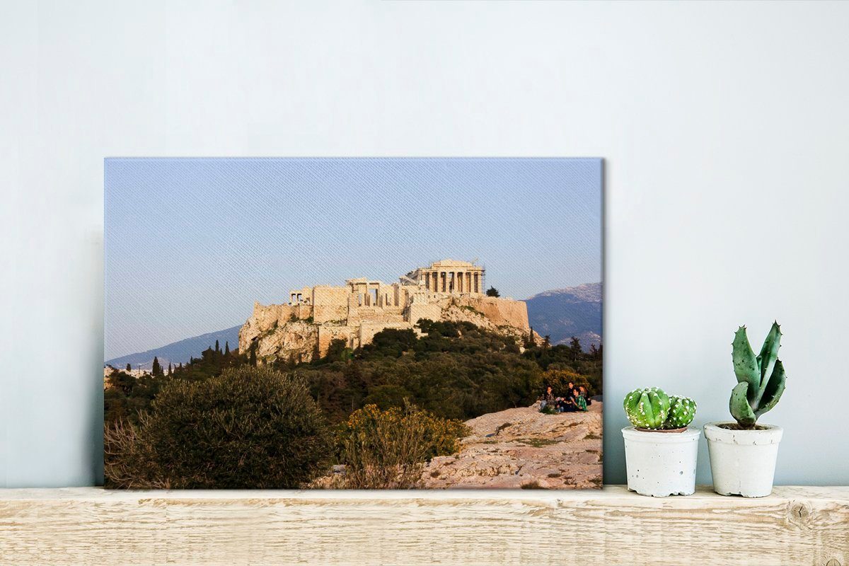 Leinwandbild Aufhängefertig, Wanddeko, OneMillionCanvasses® Wandbild cm Parthenon (1 St), der Leinwandbilder, auf 30x20 Akropolis,