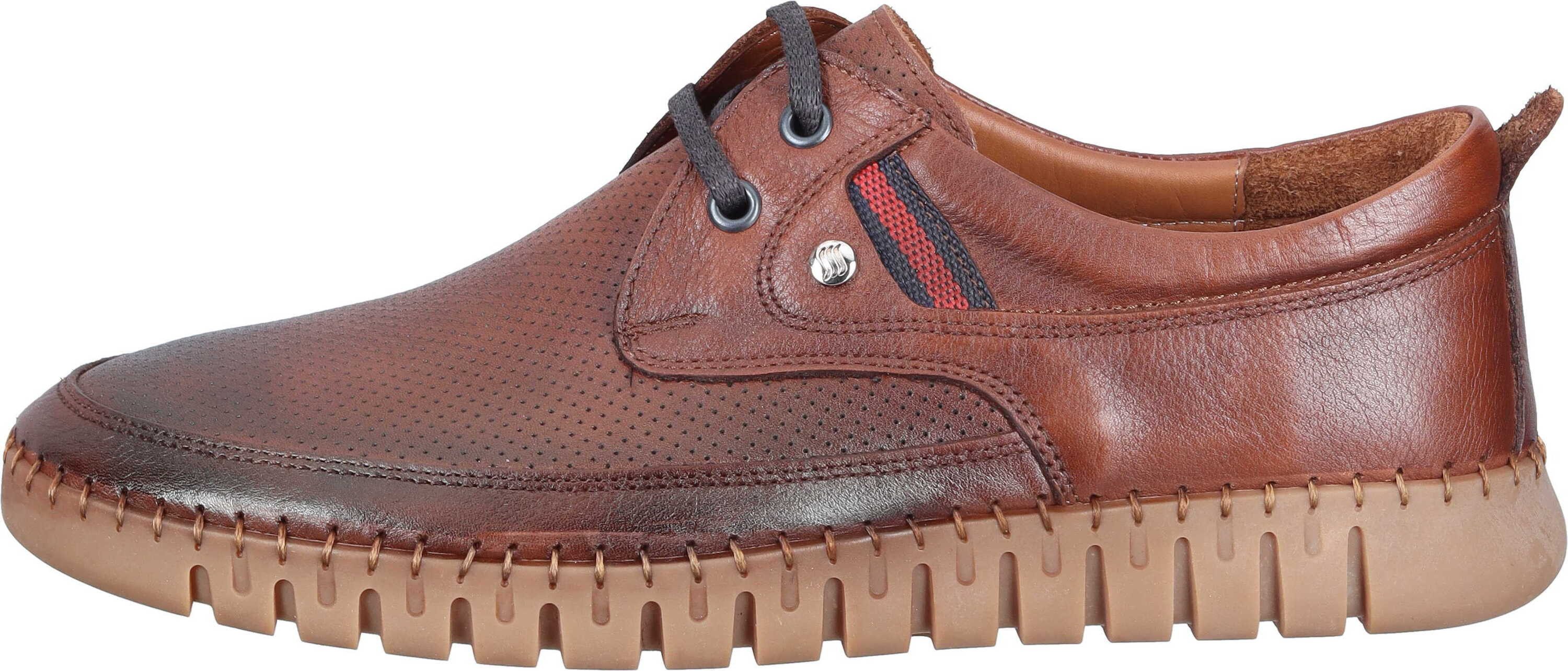 Manitu Schnürer Schnürschuh aus echtem Leder