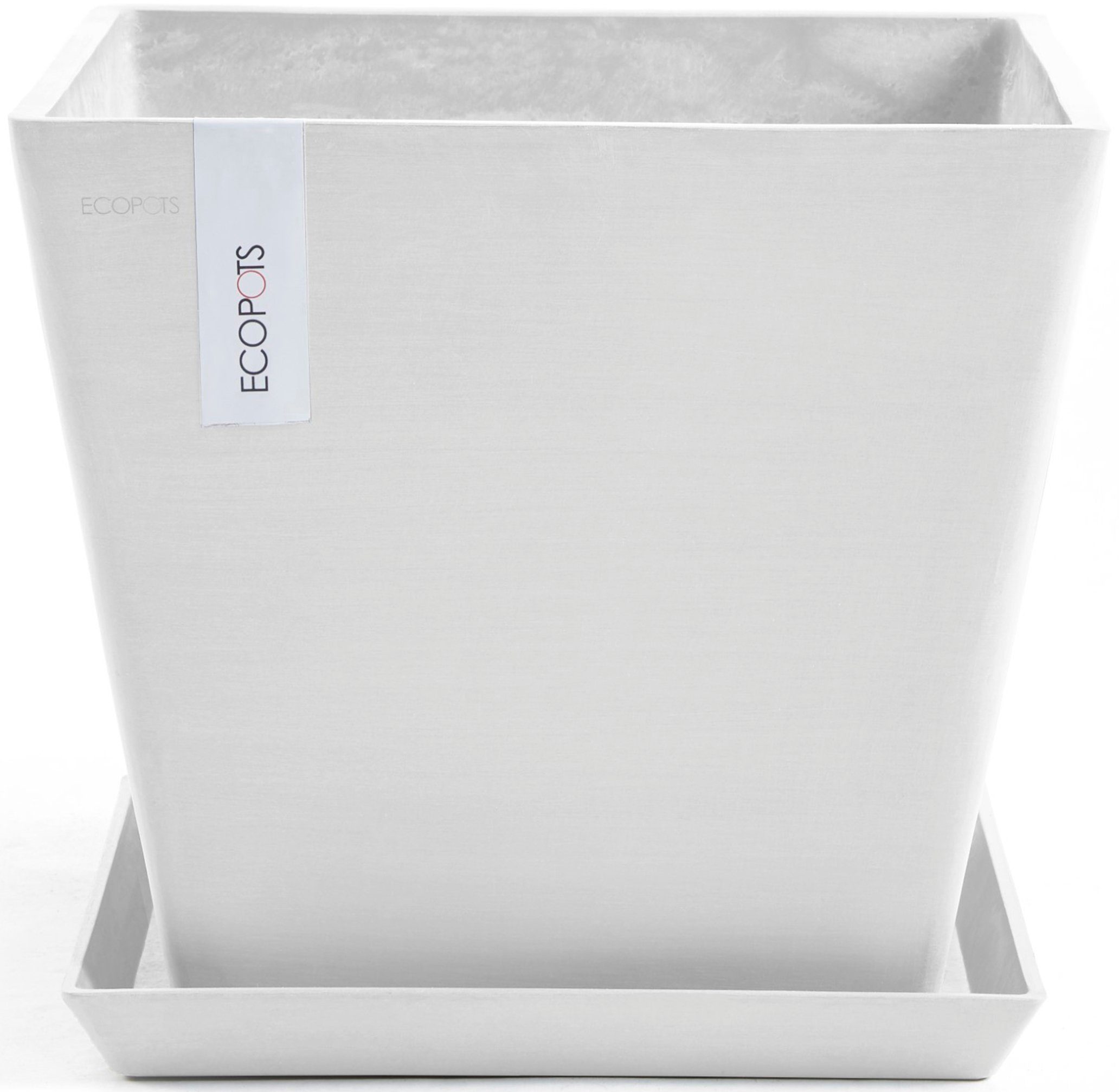 ECOPOTS Blumentopf Rotterdam 30 Weiß, für innen und außen: frostsicher, bru günstig online kaufen