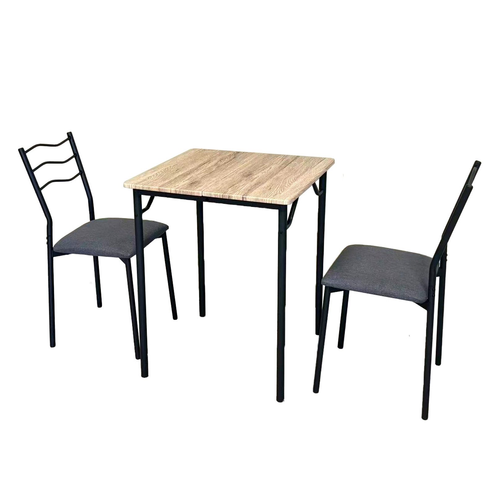 HTI-Living Küchentisch Tischgruppe Thora 3-teilig (Set, 3-St., 1 Tisch, 2 Stühle)