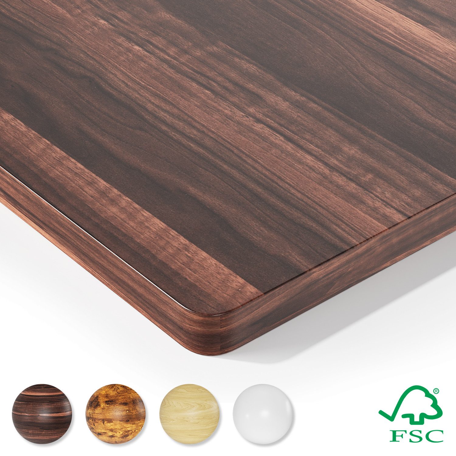 HOMALL Tischplatte 25mm verstärkte einteilige Vollplatte Umweltfreundlich und langlebig