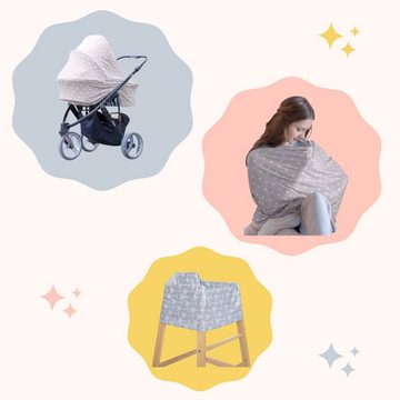 Angel's Baby Stillschal Stillschal - Stilltuch für unterwegs, atmungsaktiv & ultraweich, mit Muster