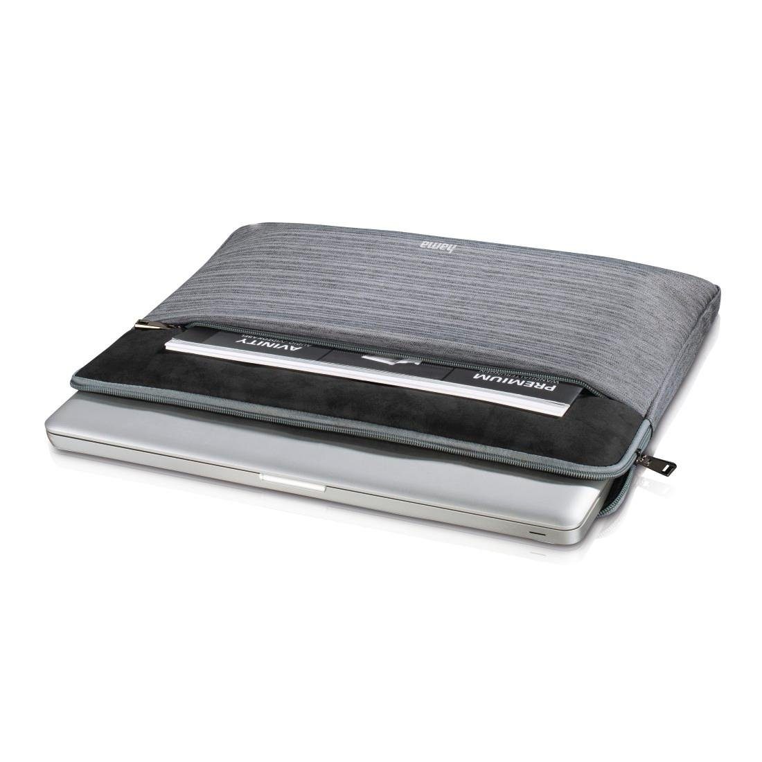 Hama Laptoptasche Laptop-Sleeve "Tayrona", cm Notebook-Sleeve (15,6), 40 hellgrau bis