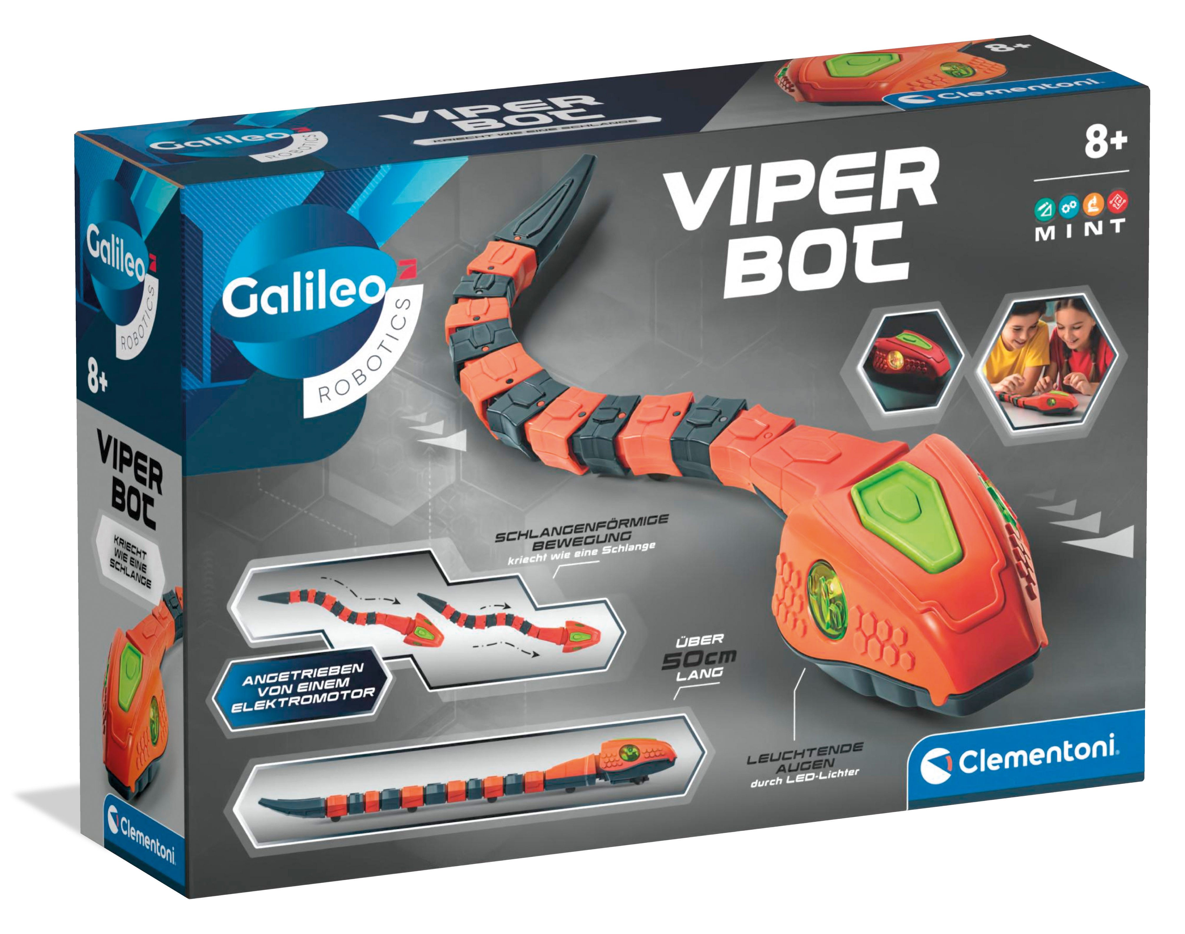 Clementoni® Robotertier Galileo Robotics, VIPER Bot, mit Licht