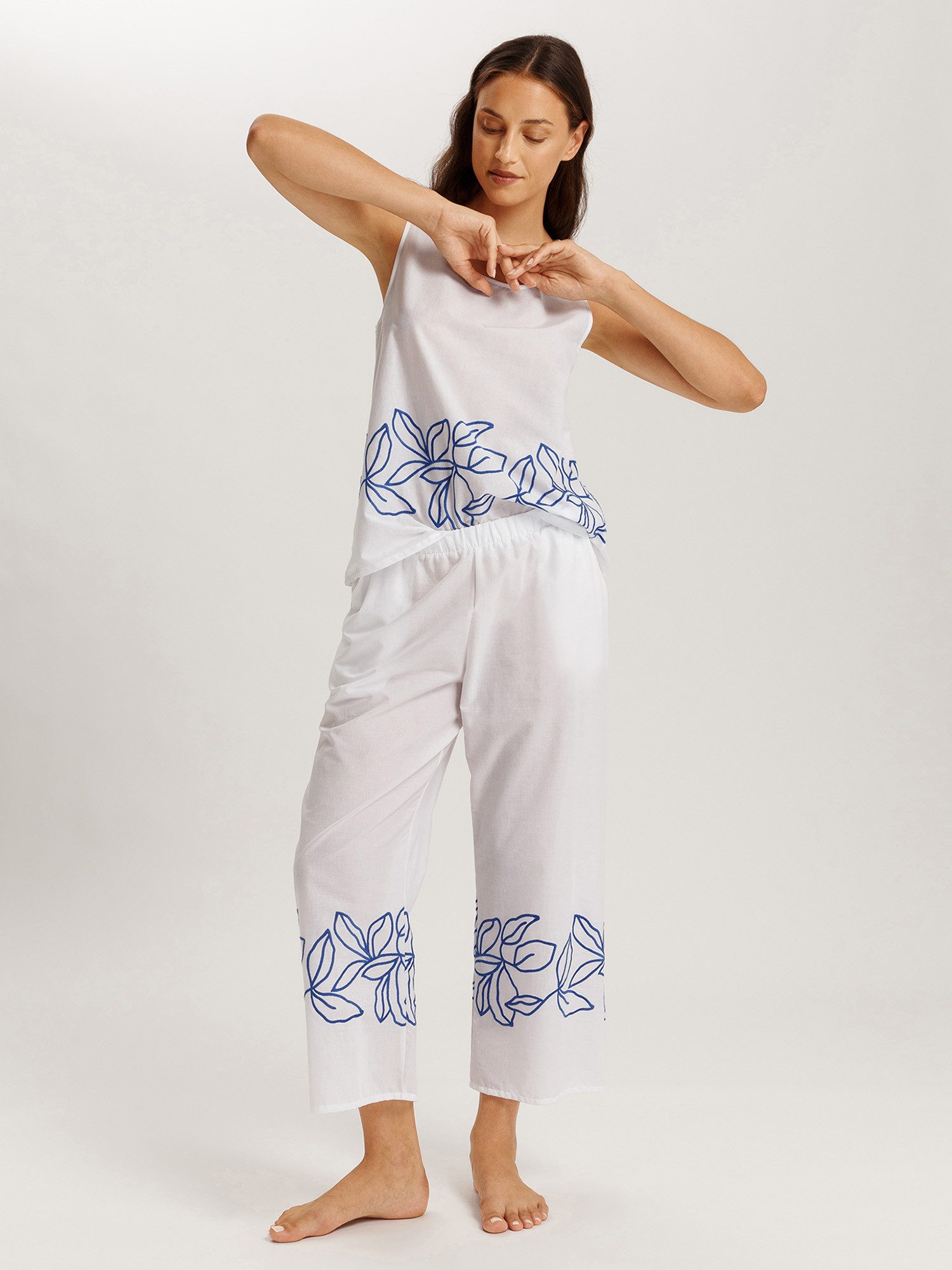 Hanro Pyjamahose Liz schlaf-hose pyjama schlafmode