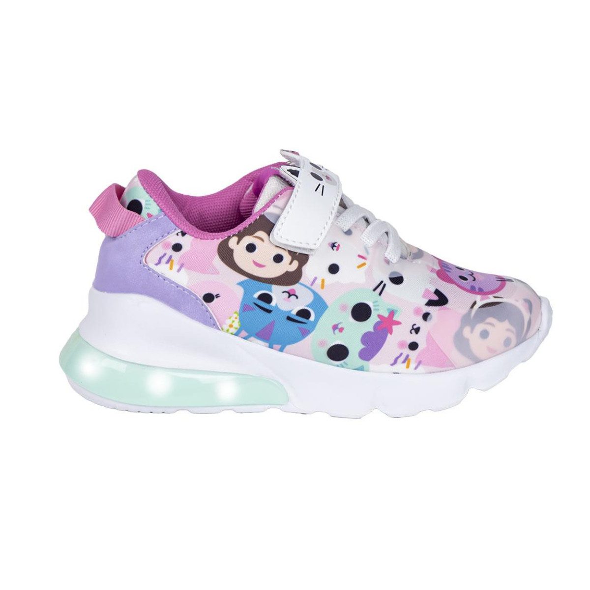 Gabby's Dollhouse Kinder Sportschuhe mit Lichteffekt leichte Sohle Sneaker (Packung)