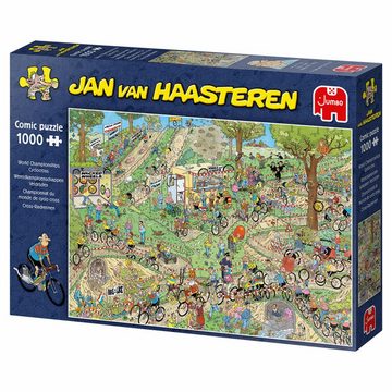 Jumbo Spiele Puzzle Jan van Haasteren - WM Cyclocross 1000 Teile, 1000 Puzzleteile
