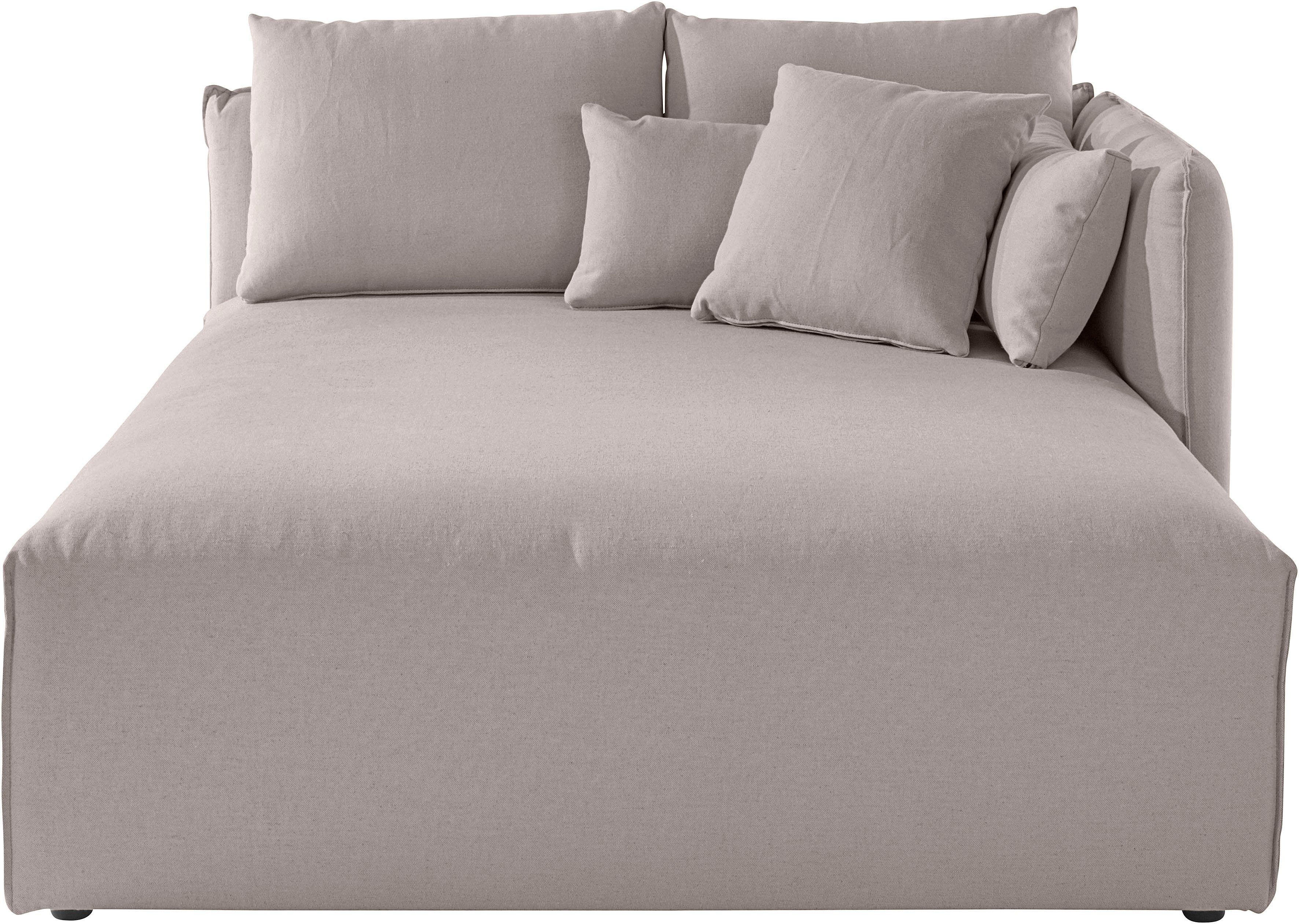 OTTO home Ottomane Nöre, Lounge-Modul - zum eigenen Zusammenstellen, Breite 138cm, Tiefe 168cm