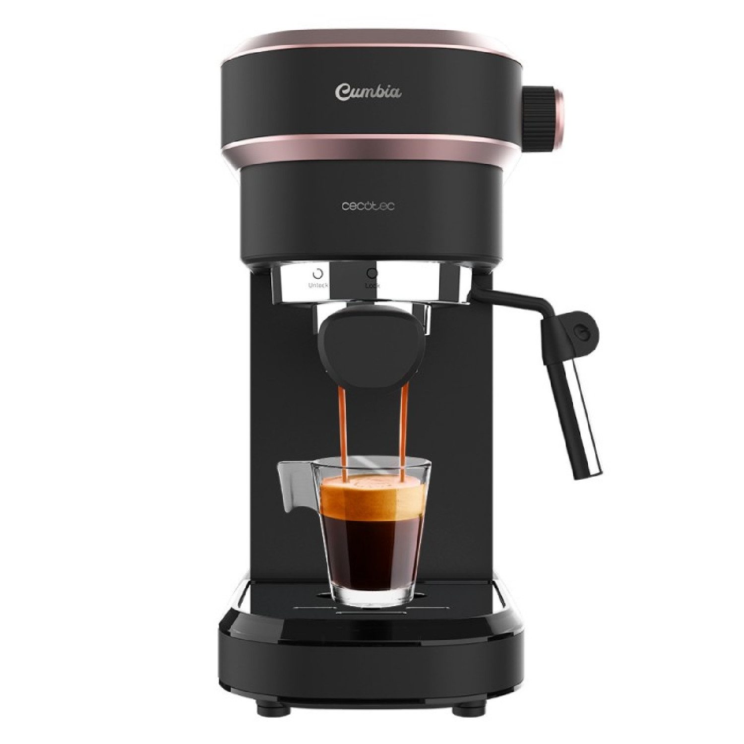 Cecotec Espressomaschine, 1.2l Kaffeekanne, Cafelizzia 890 Rose