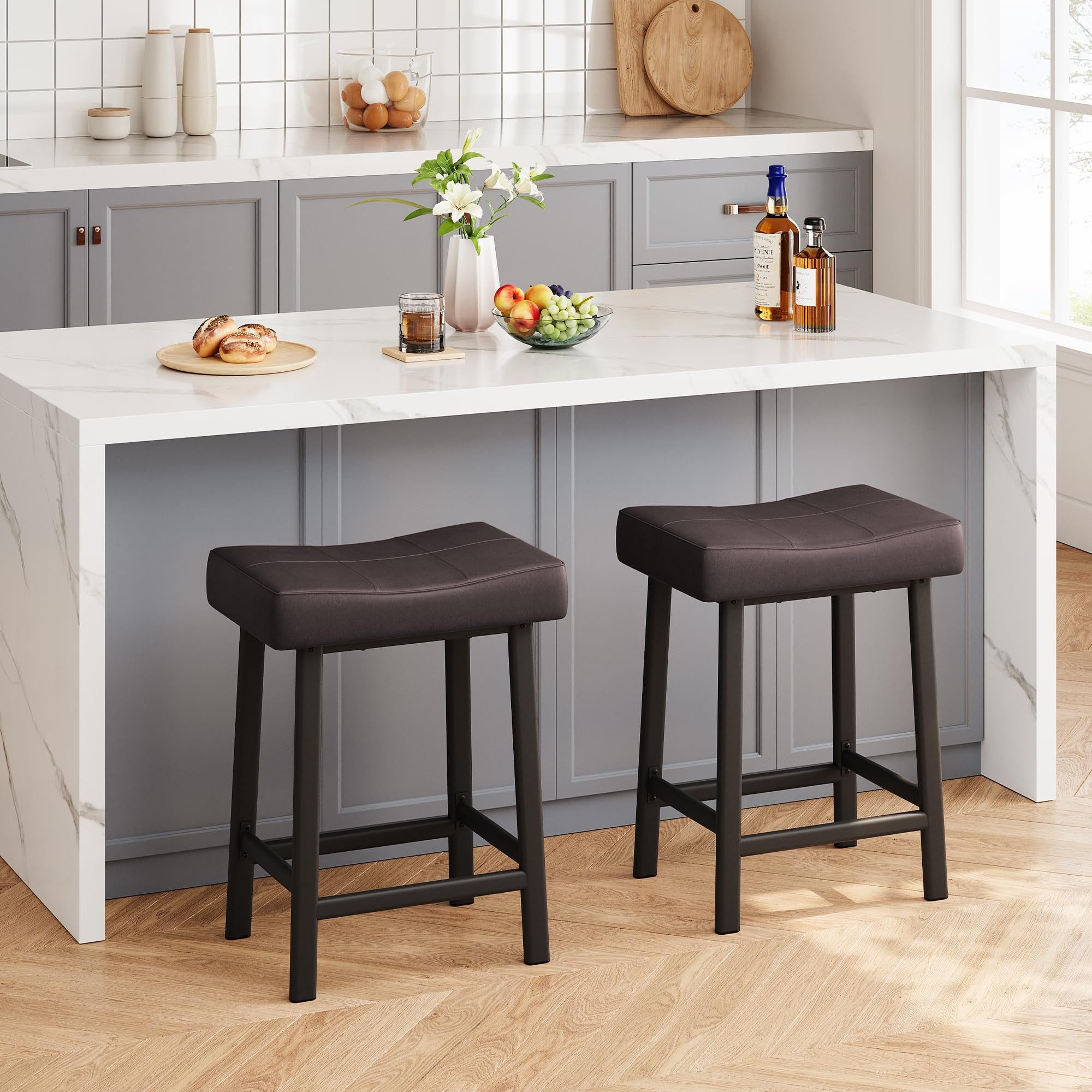 GarveeMore Barhocker Barstuhl 2er Set Bistrostuhl günstig online kaufen