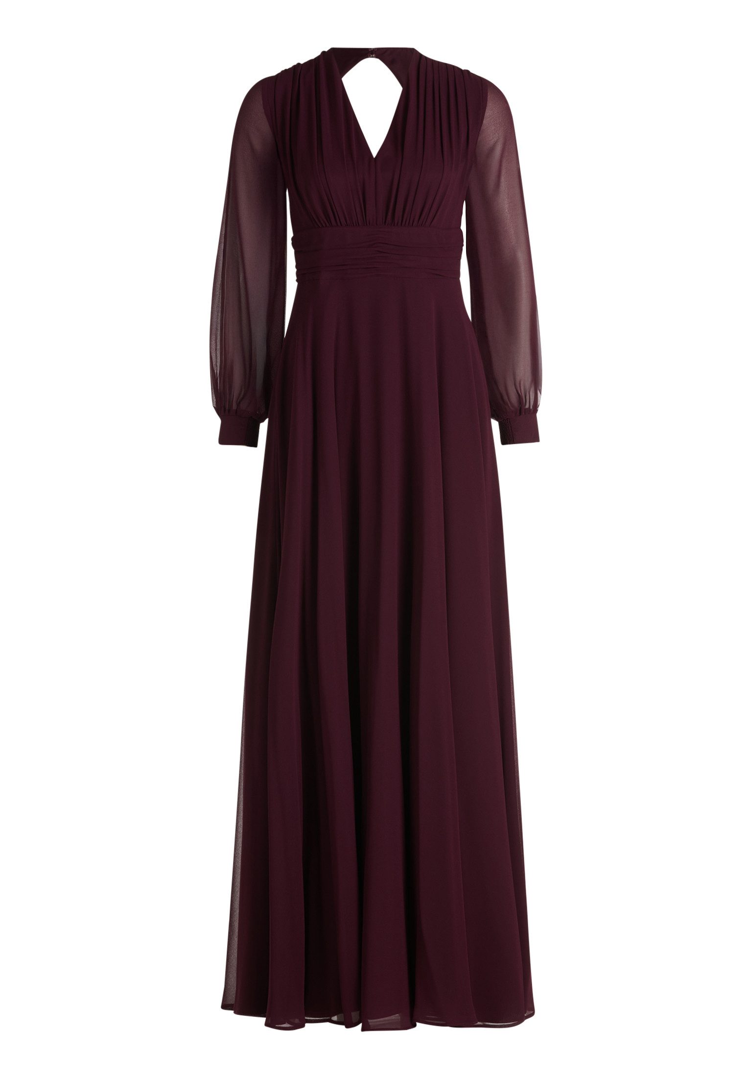 Abendkleid Damen mit Raffung