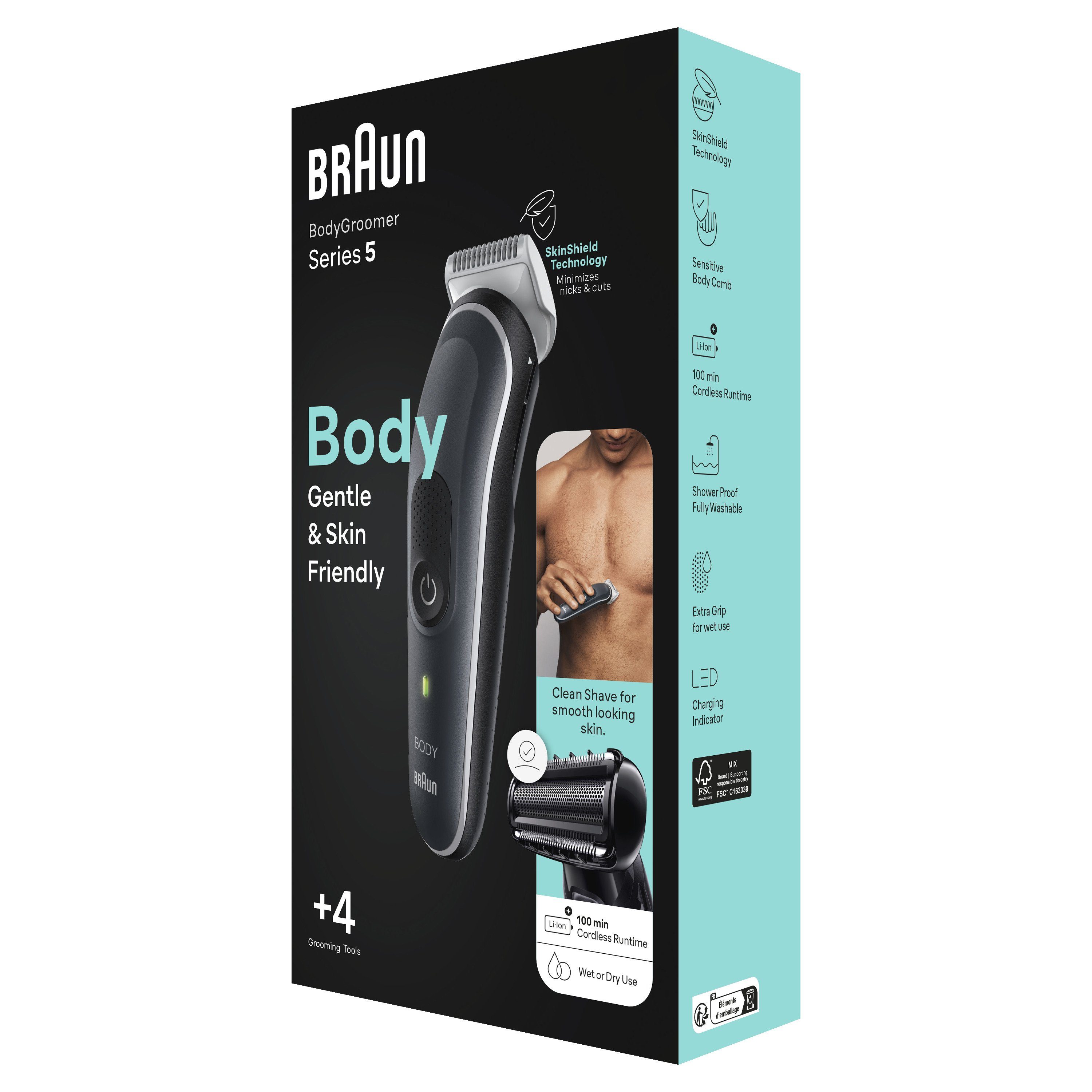 Braun Körper- und Bikinitrimmer BG5360 - Gentle Grey günstig online kaufen