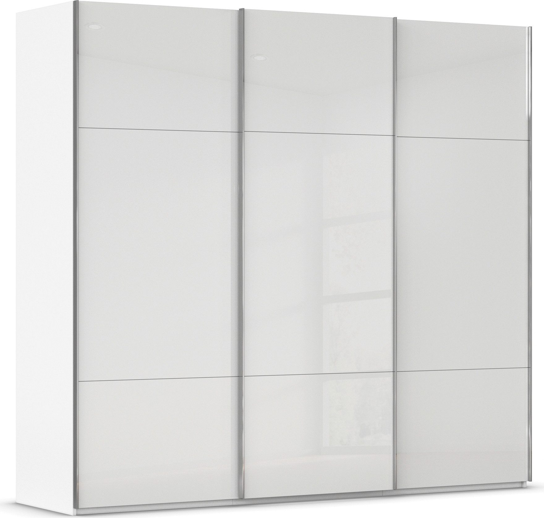 rauch Schwebetürenschrank Kleiderschrank Schrank Garderobe Schlafzimmerschrank CONTIDO (3 verschiedene Ausstattungen BASIC/CLASSIC/PREMIUM) aus hochwertigem Material in 6 Breiten 2 Griff-Farben MADE IN GERMANY