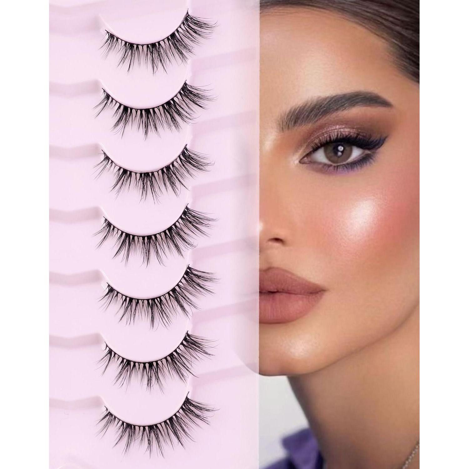 LuxusKollektion Bandwimpern Wimpern Cat Eye Flauschig Leicht