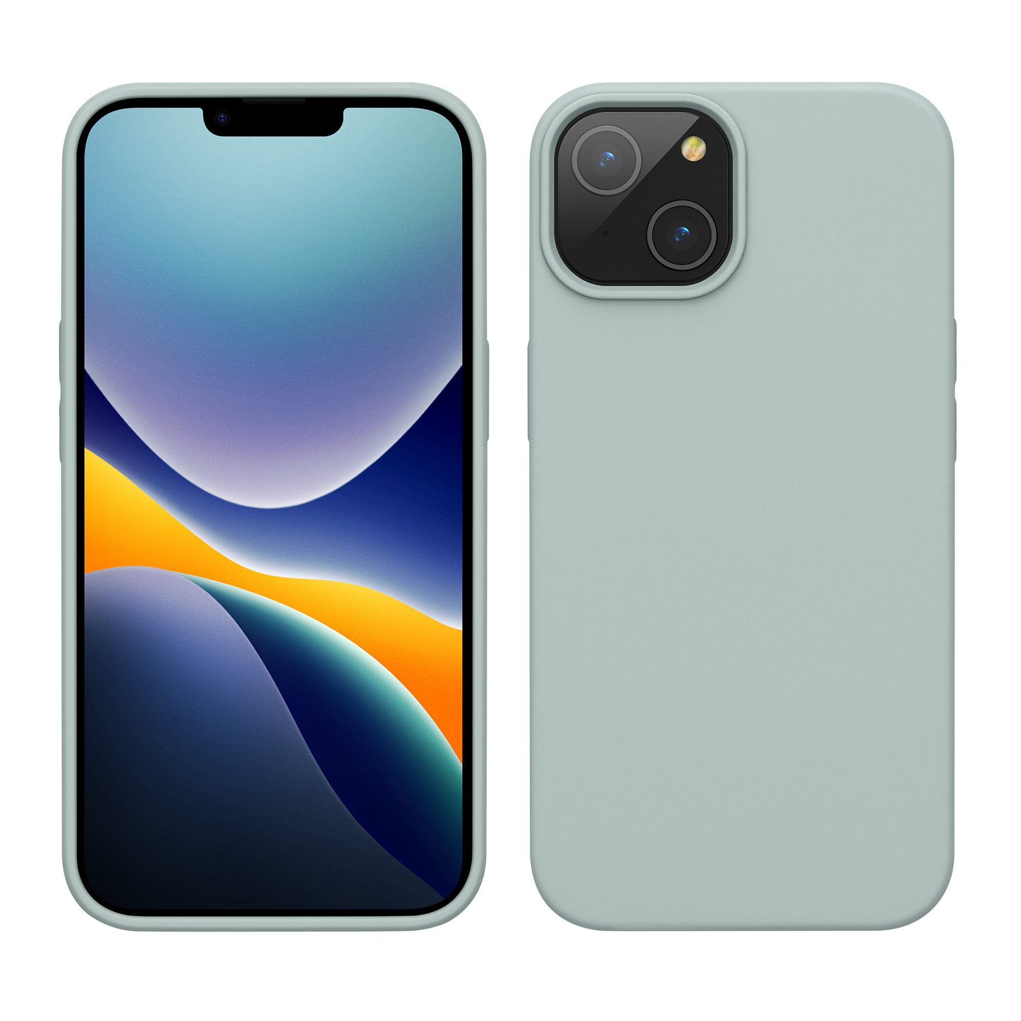 kwmobile Handyhülle Hülle für Apple iPhone 14, Hülle Silikon gummiert - Handyhülle - Handy Case Cover