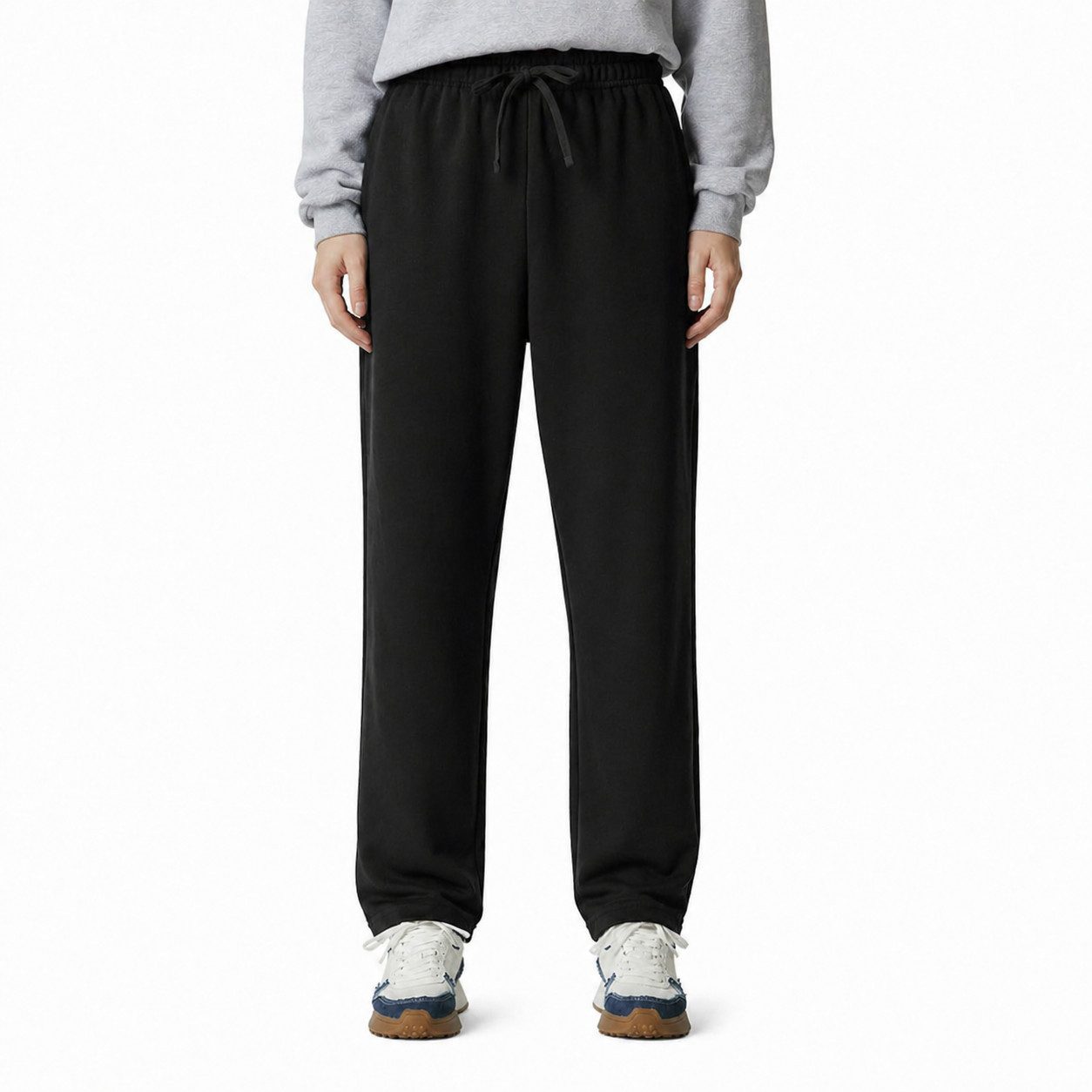 S&S Jogginghose Jogginghose Herren aus Baumwolle, moderne Sweathose Trainingshose (1-tlg., Herren Jogginghosen) gerader Beinabschluss mit Reißverschluss