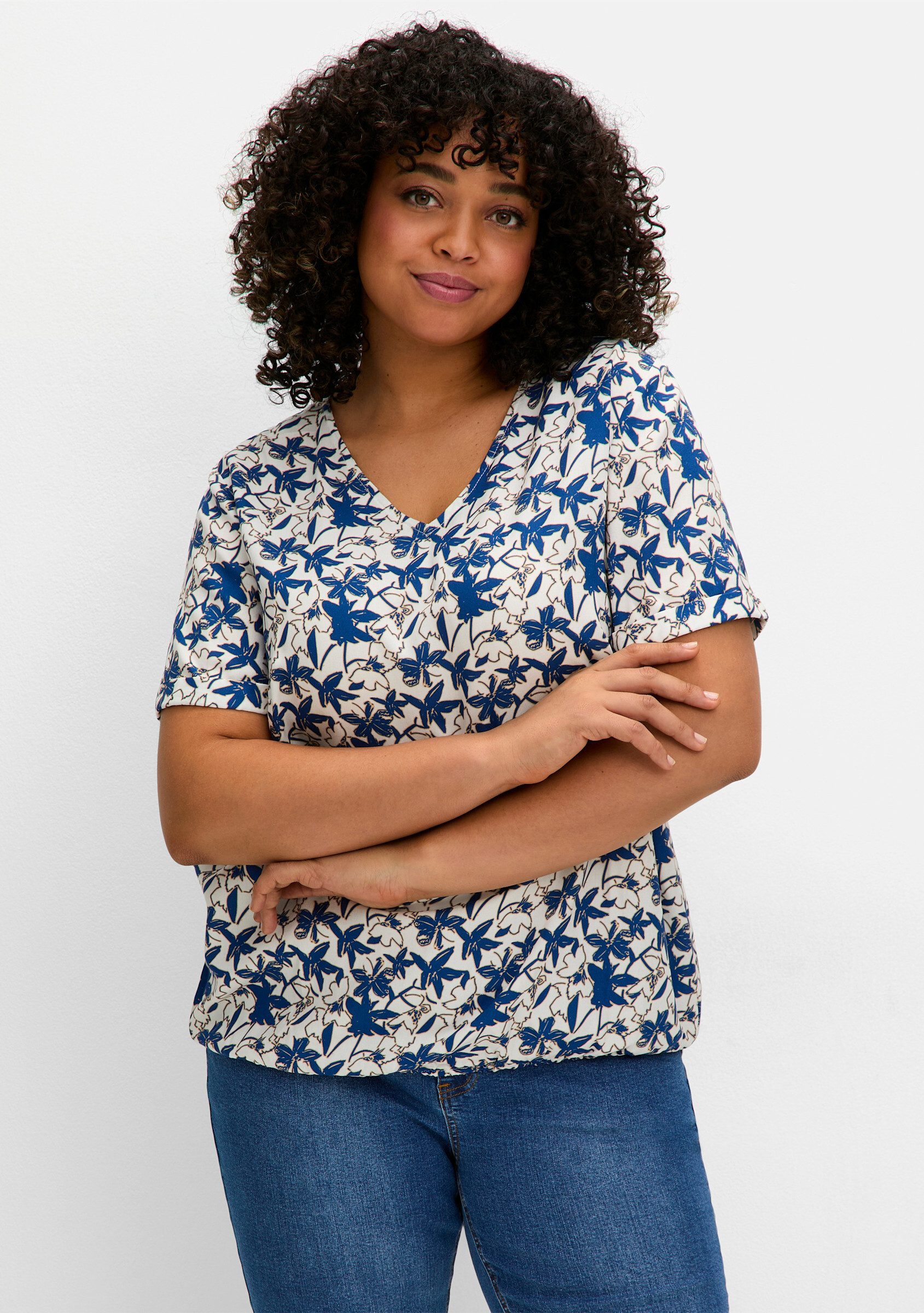 Sheego Klassische Bluse Tunika . günstig online kaufen