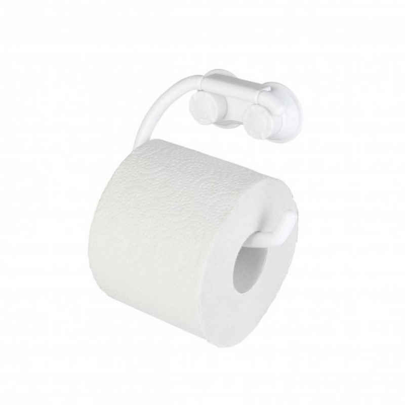axentia Toilettenpapierhalter WC-Papierhalter, Kunststoff, weiß 291247 (1-St)