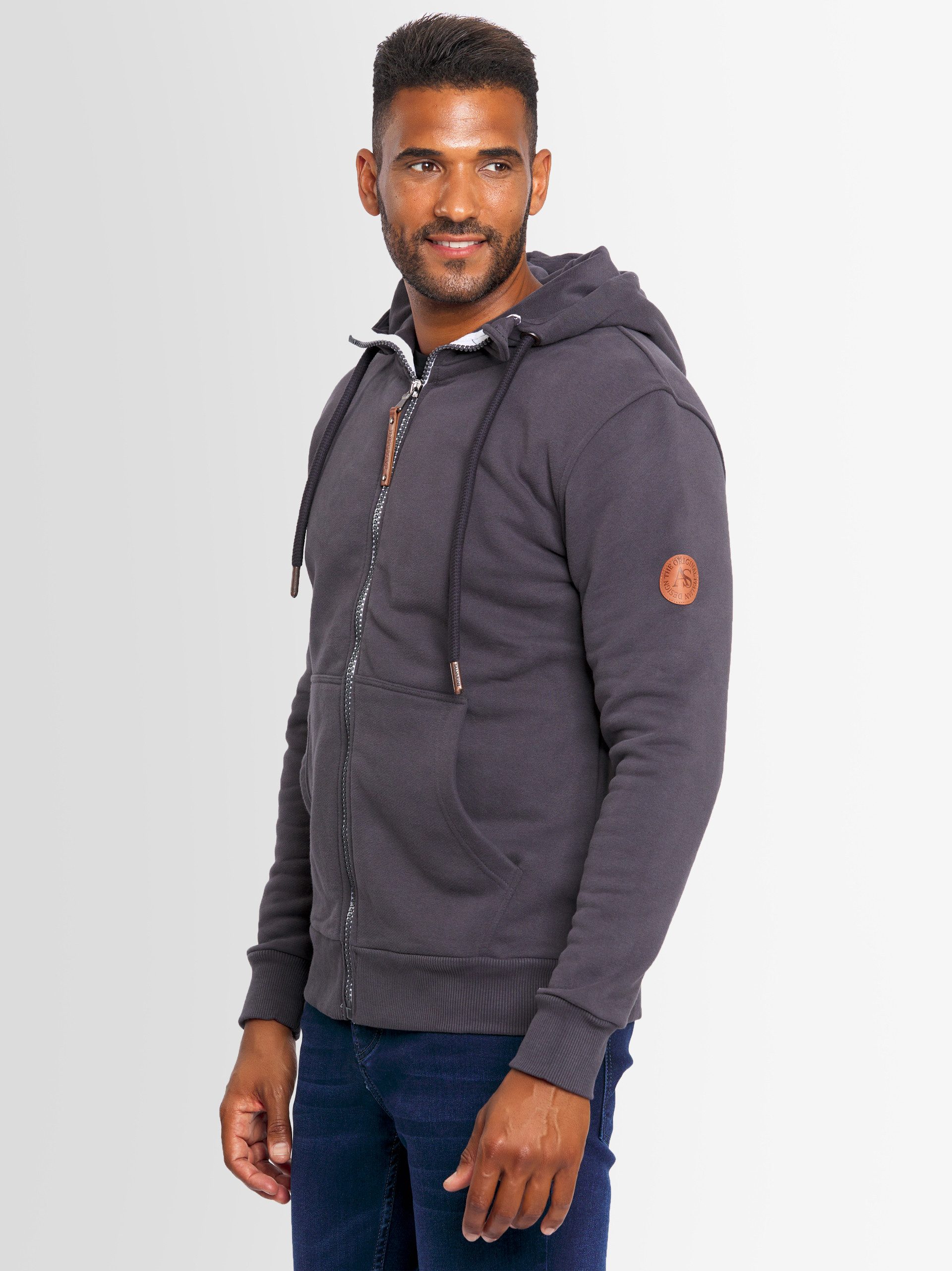 Alessandro Salvarini Sweatjacke ASGeenio mit hohem günstig online kaufen