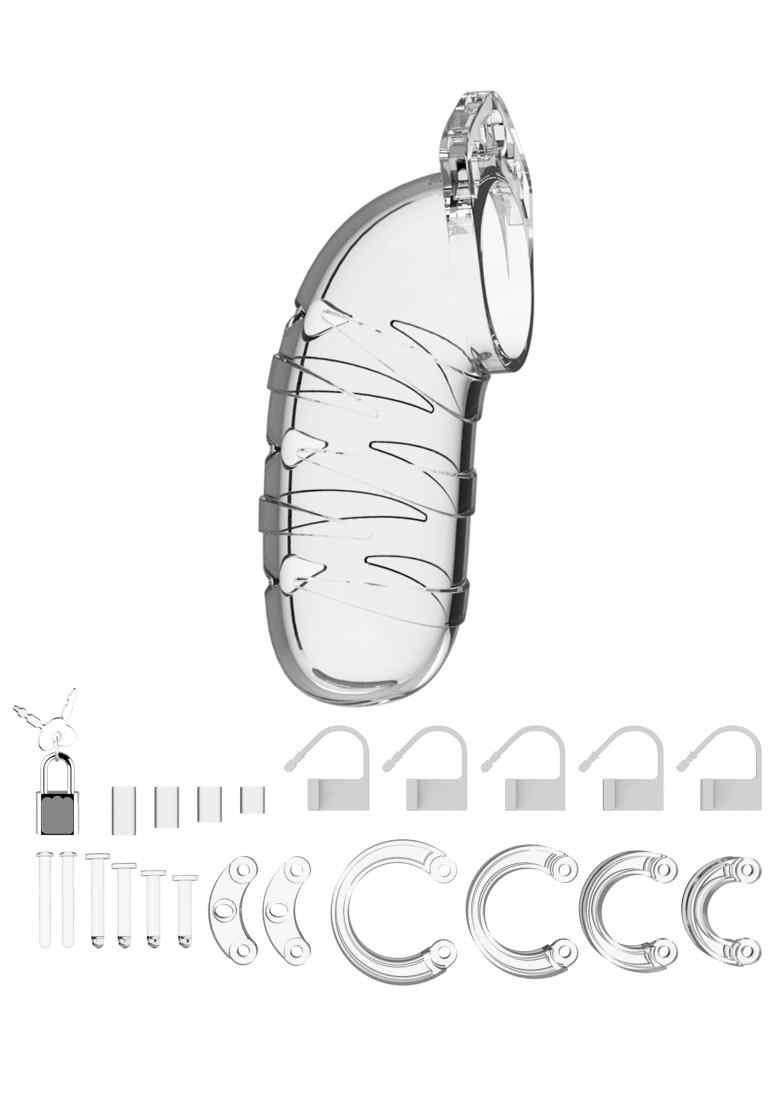 ManCage Peniskäfig Transparent, 05 Cage verstellbarer Durchmesser Model - - - - Chastity 5.5" Cock