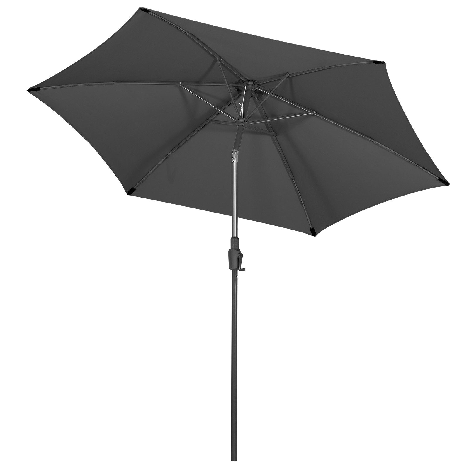 Sekey Sonnenschirm ∅ 220/270/350 cm Gartenschirm mit Kurbel Marktschirm Neigbar, LxB: 270,00x271,00 cm, Sonnenschutz UV50+, Windfest und Stabil, 100% Wasserfest