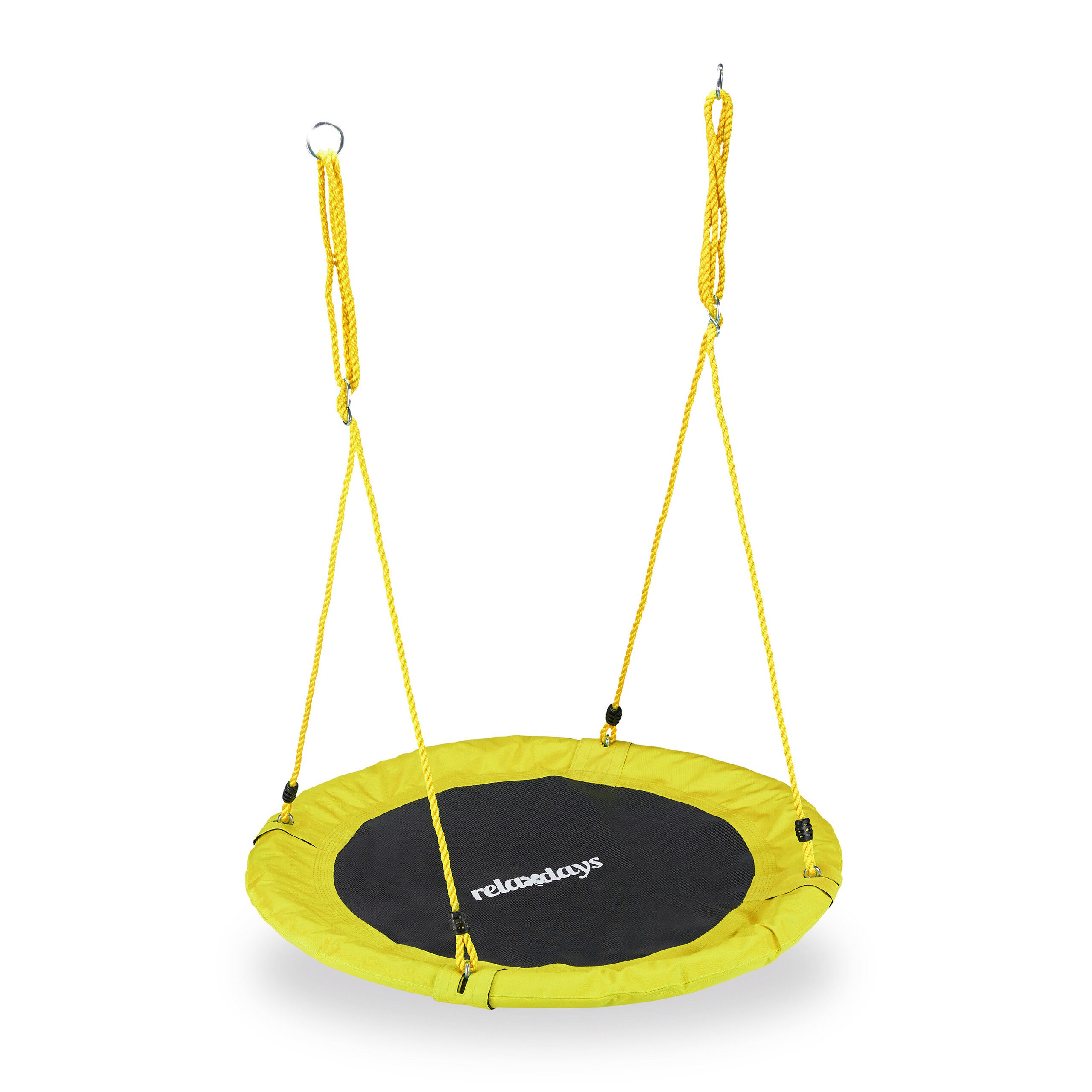 relaxdays Nestschaukel 90 cm, Gelb günstig online kaufen