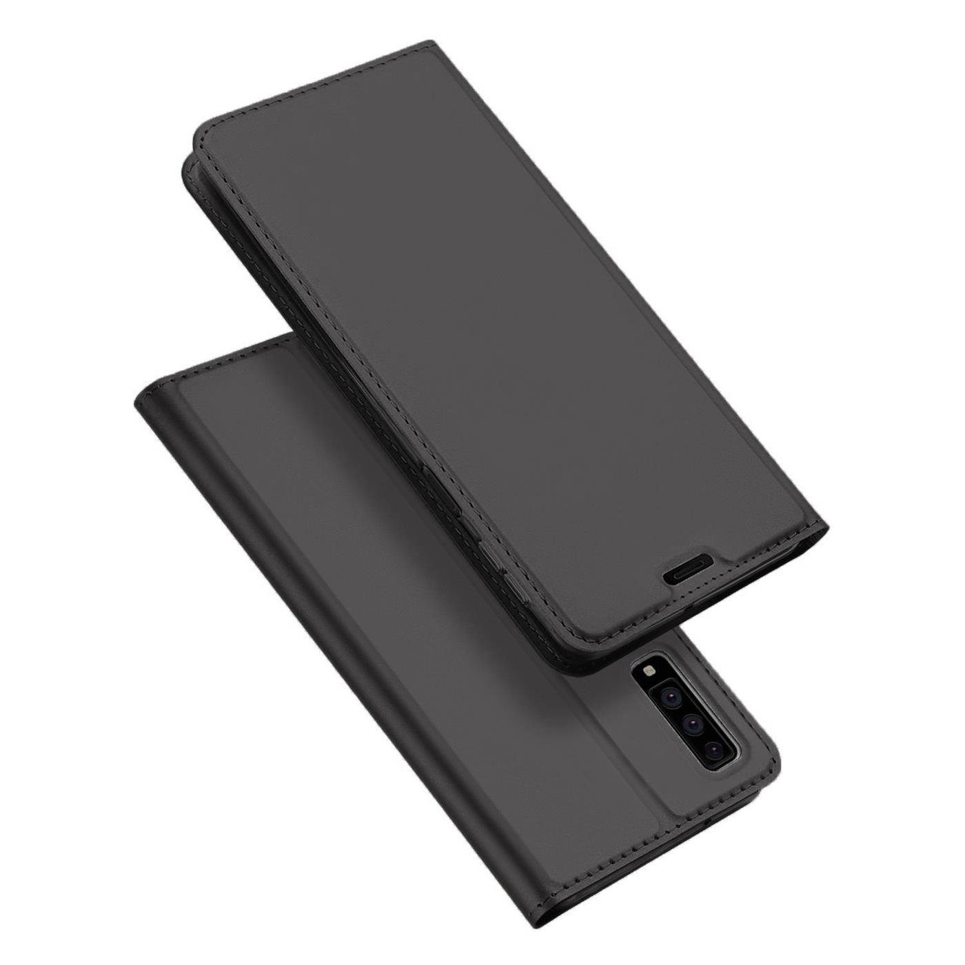 CoolGadget Handyhülle Magnet Case Handy Tasche für Samsung Galaxy A7 2018 6 Zoll, Hülle Klapphülle Ultra Slim Flip Cover für Samsung A7 2018 Schutzhülle