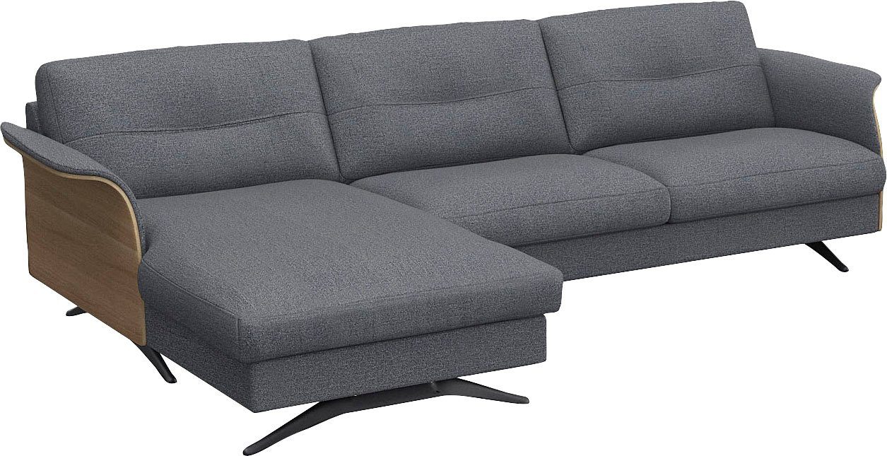 FLEXLUX Ecksofa Glow, super bequem durch hochwertigem Sitzaufbau mit Federkern, L-Form, Modernes skandinavisches Design