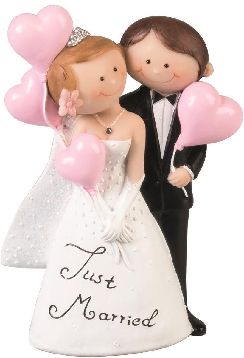 Knorr Prandell Bastelnaturmaterial KNORR prandell 216930351 Hochzeitspaar "Just Married" 7,2 x 10,3 cm