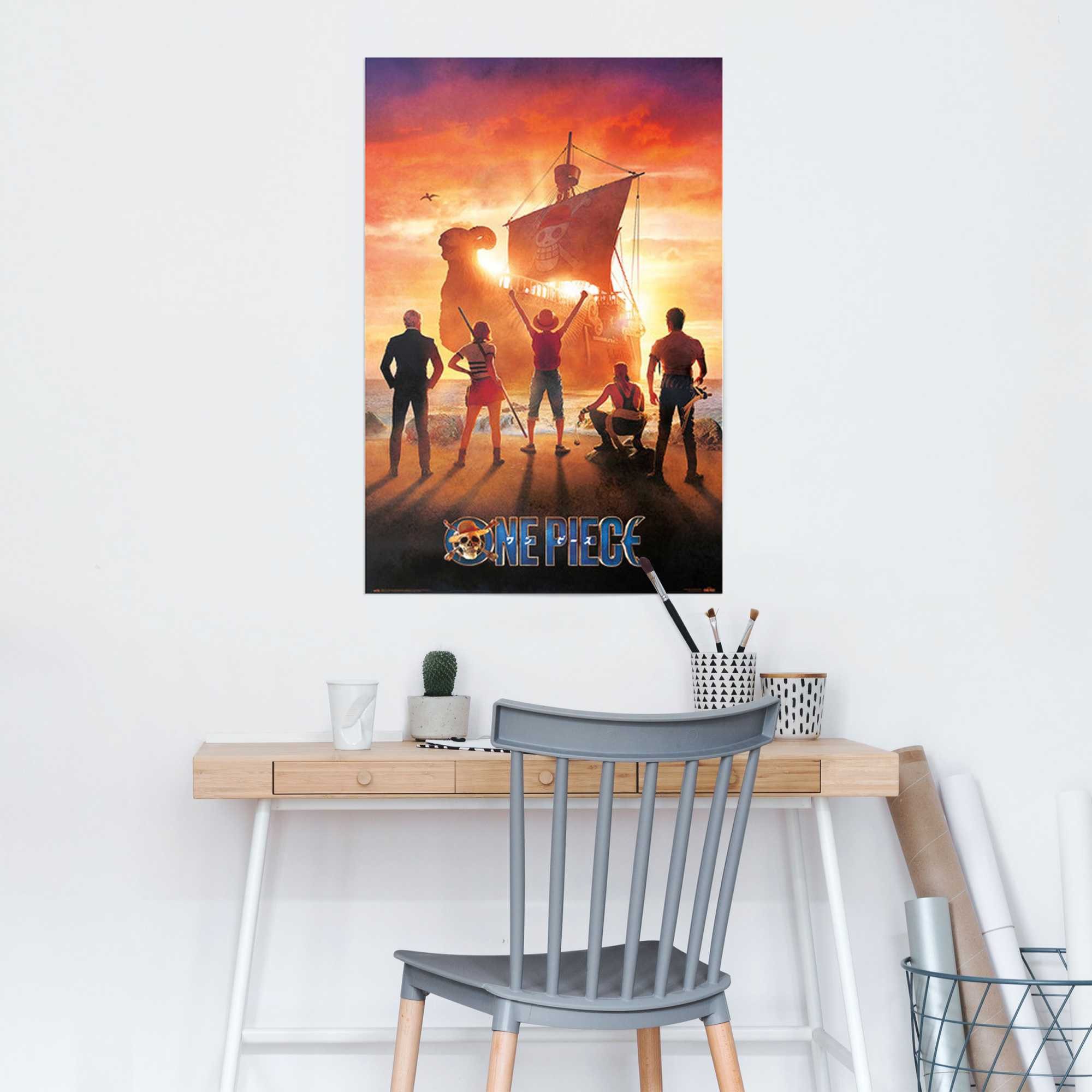 Reinders! Poster One Piece - straw hat pirates günstig online kaufen