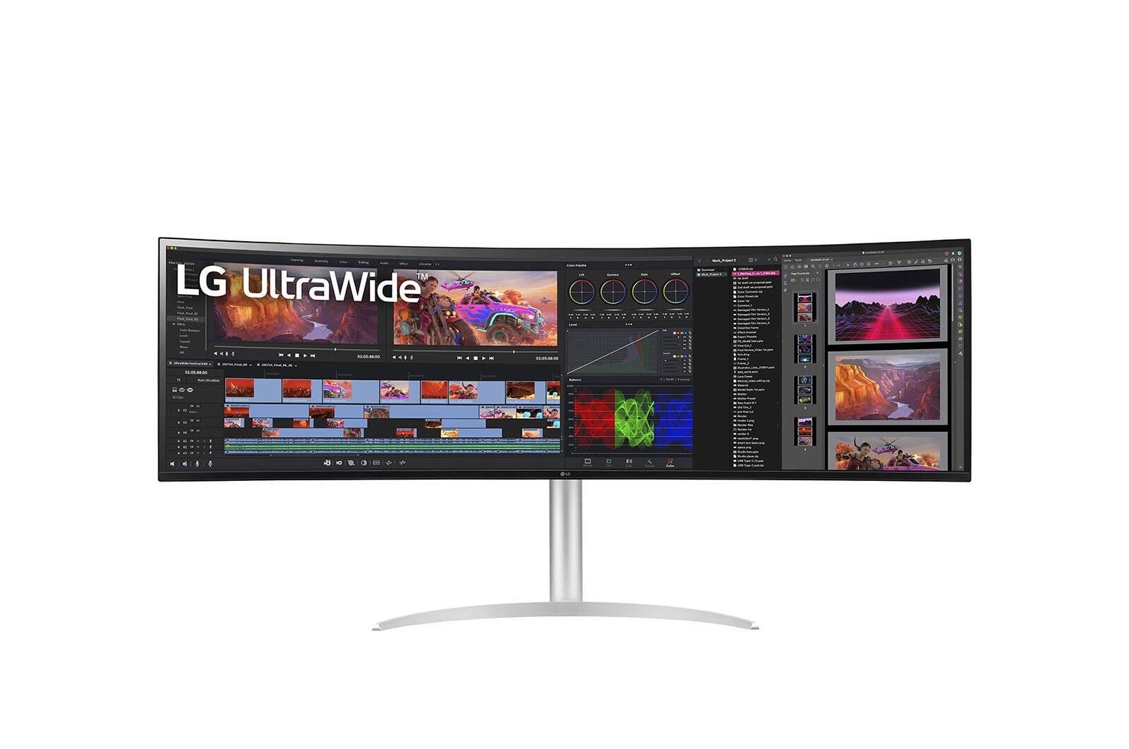 LG 49BQ95C-W TFT-Monitor (5120 x 1440, 5 ms Reaktionszeit, 144 Hz, Nano IPS)