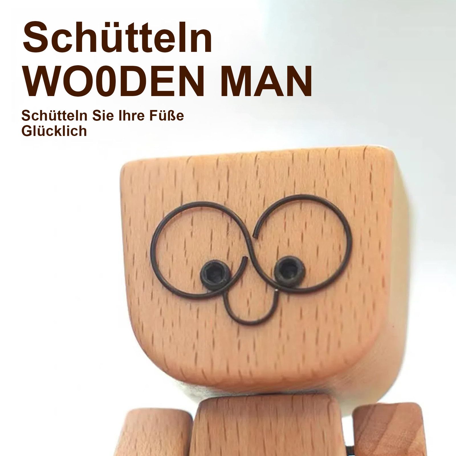 MODFU Dekofigur Holzfigur Auto Deko Schreibtisch- und Armaturenbrett-Dekora günstig online kaufen