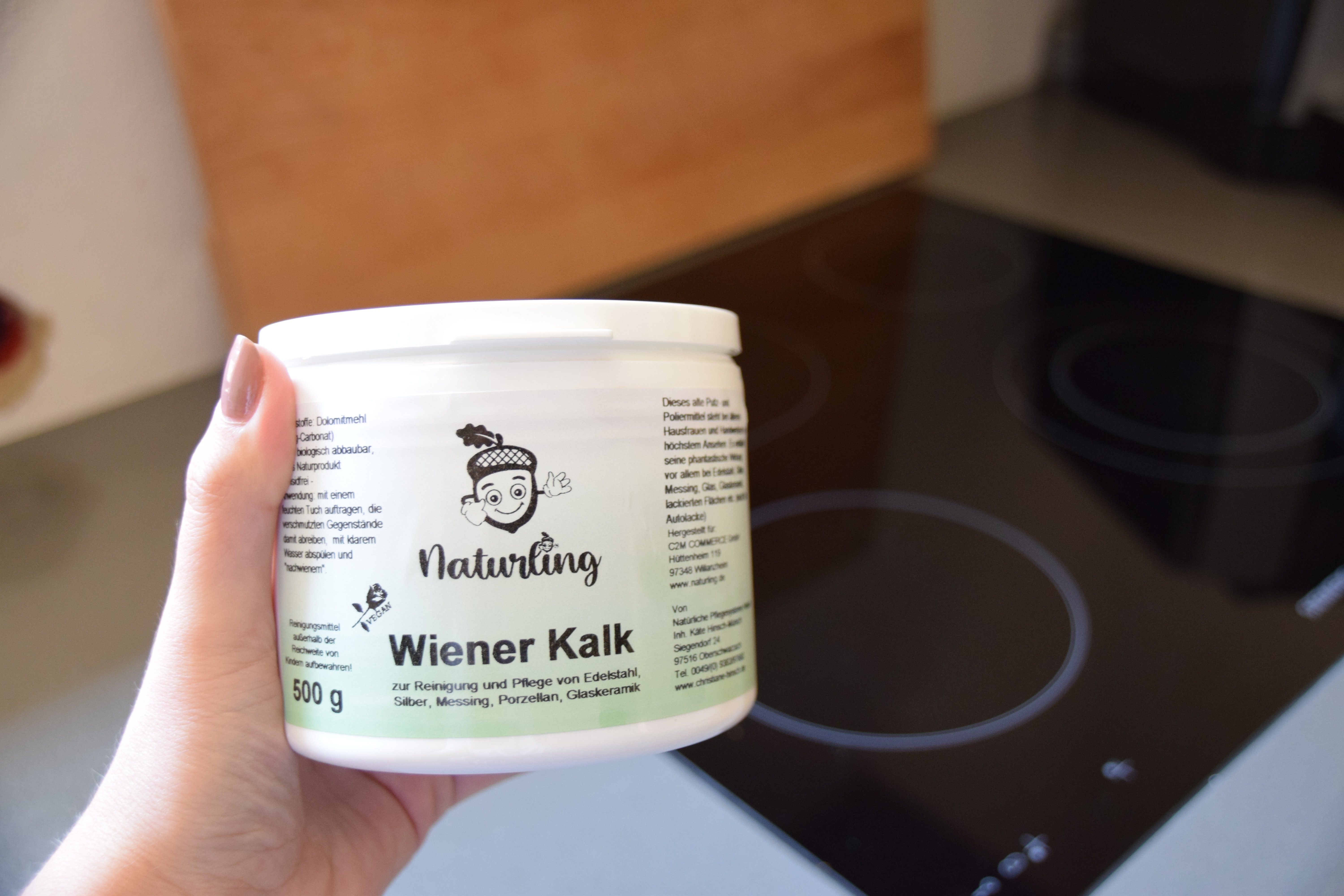 naturling Wiener Kalk Putzstein (500g, [- Öko-Putzmittel aus reinem Dolomitstein)