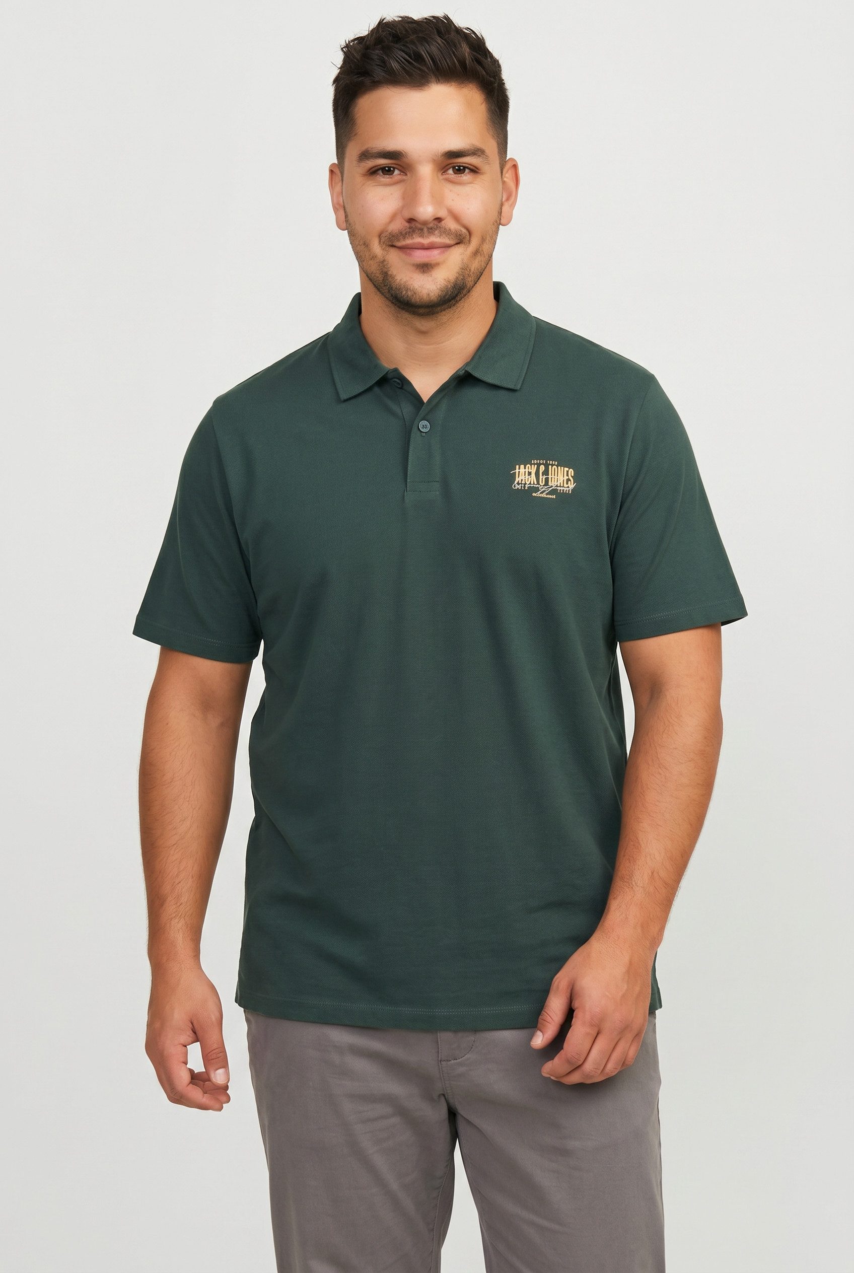 Jack & Jones PlusSize Poloshirt JJAERO POLO SS PLS Baumwolle, regular fit