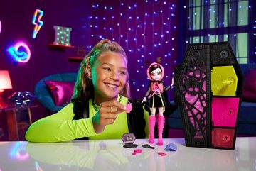 Mattel® Anziehpuppe Monster High, Skulltimate Secrets: Neon Frights, Draculaura