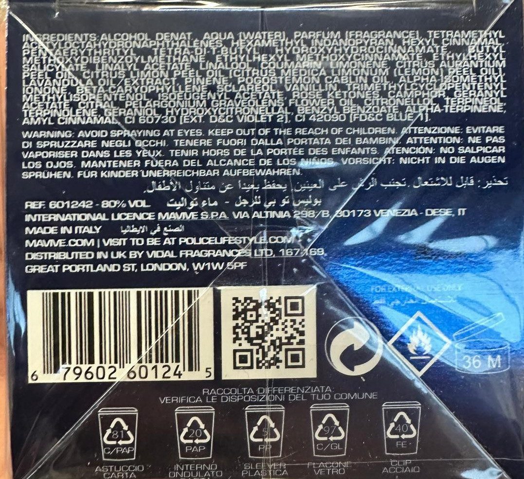 Police Eau de Toilette To Be For Men, Glasflakon, Parfüm EDT, Herrenduft