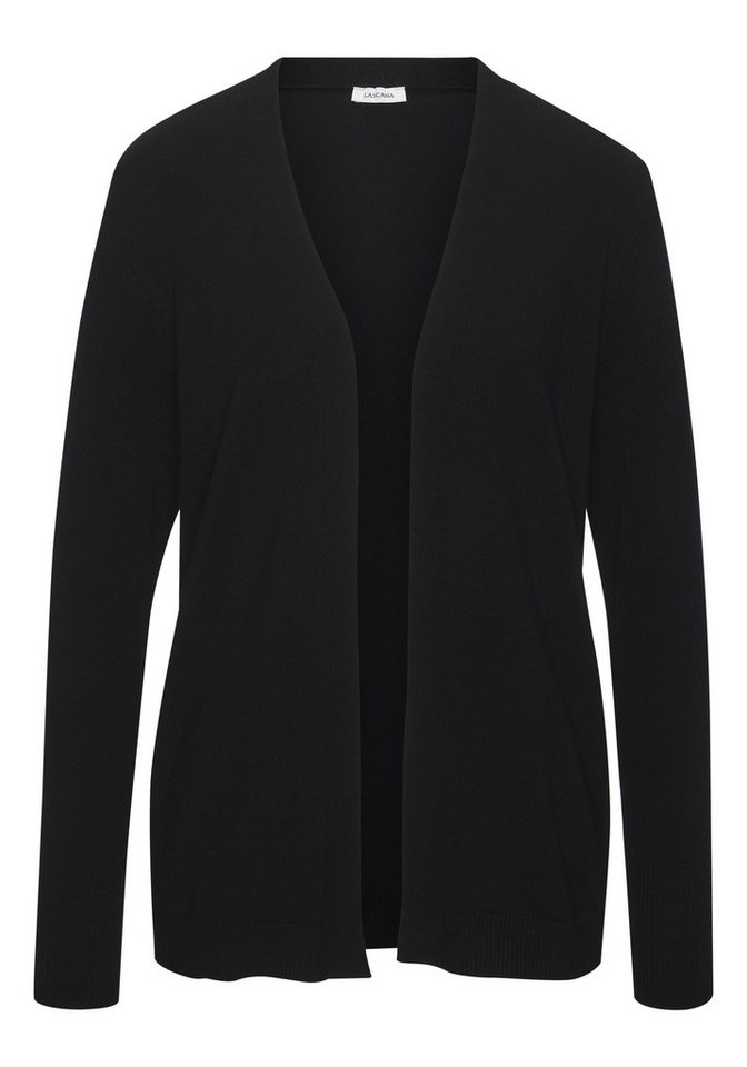 LASCANA Cardigan aus Feinstrick-Qualität, leichte Strickjacke, Basic